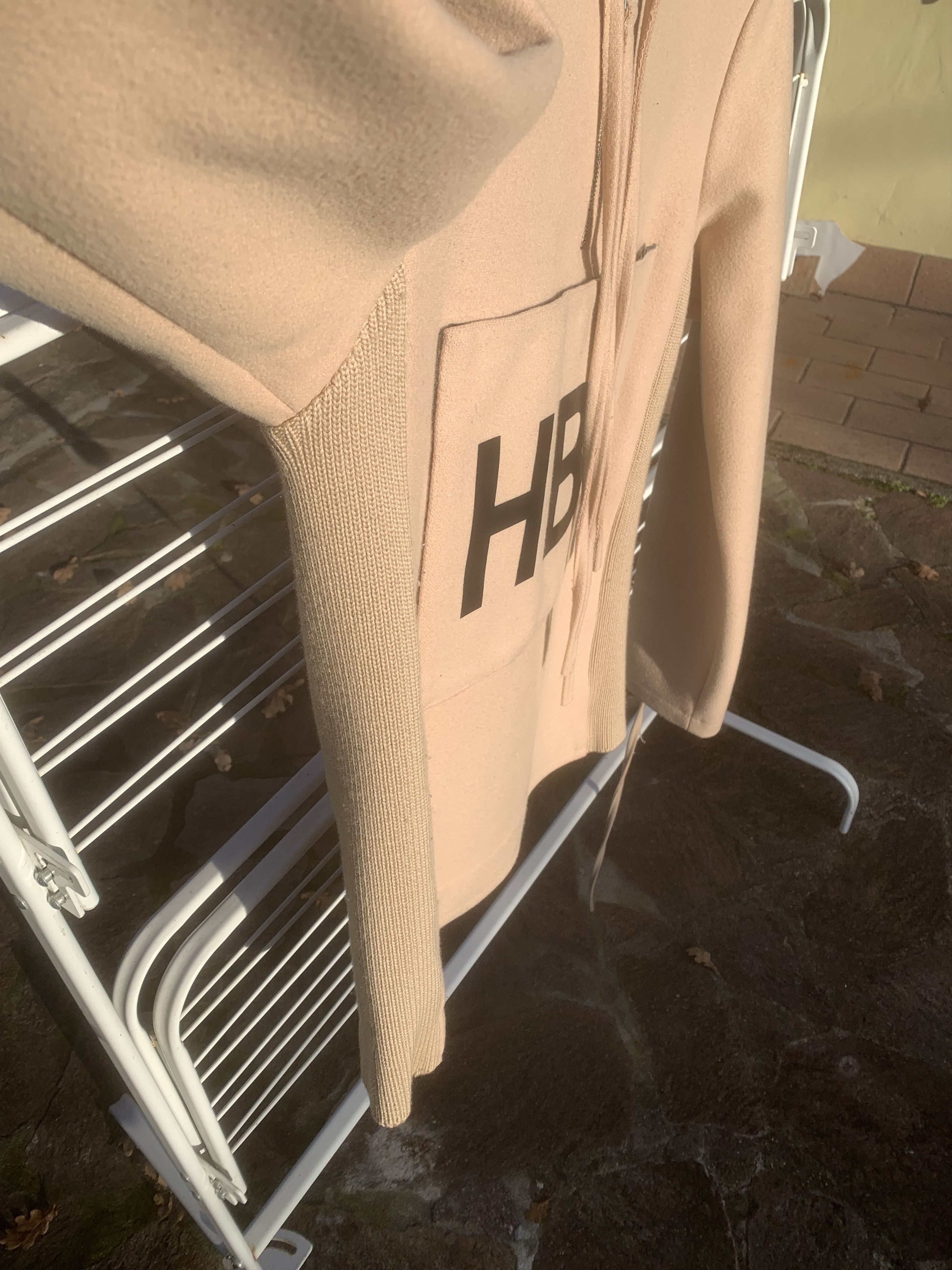 Hood By Air Archive HBA camel boiled wool hoodie logo patch Size US S / EU 44-46 / 1 - 8 Thumbnail