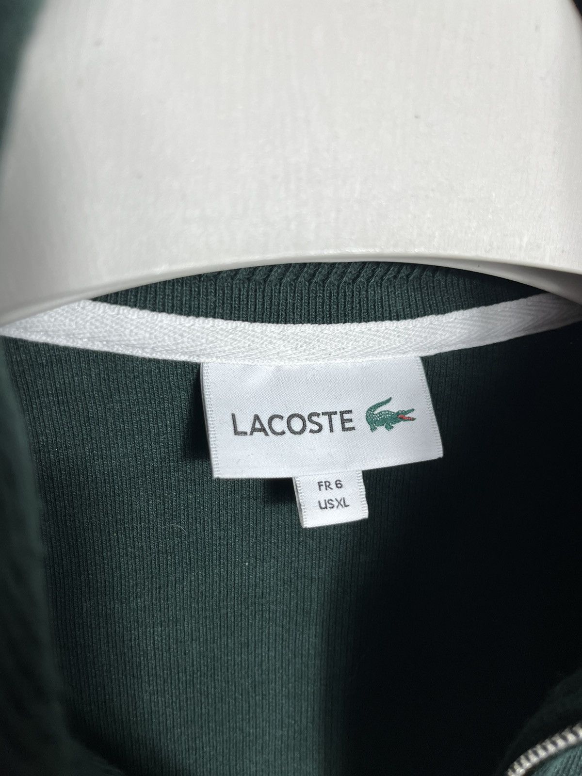 Lacoste Lacoste mens sweatshirt zip-up high neck green cotton Size US XL / EU 56 / 4 - 5 Thumbnail