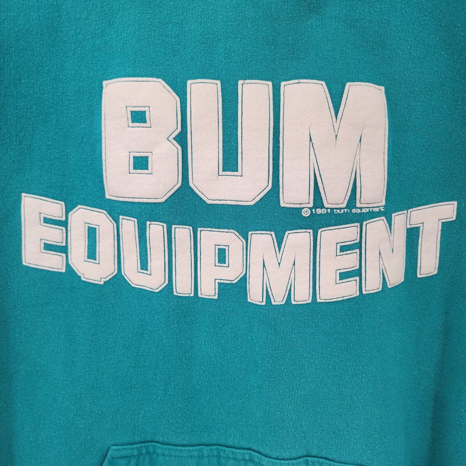 B.U.M Equipment VTG BUM Equipment Women's L 1991 Hoodie Sweatshirt Size L / US 10 / IT 46 - 2 Thumbnail