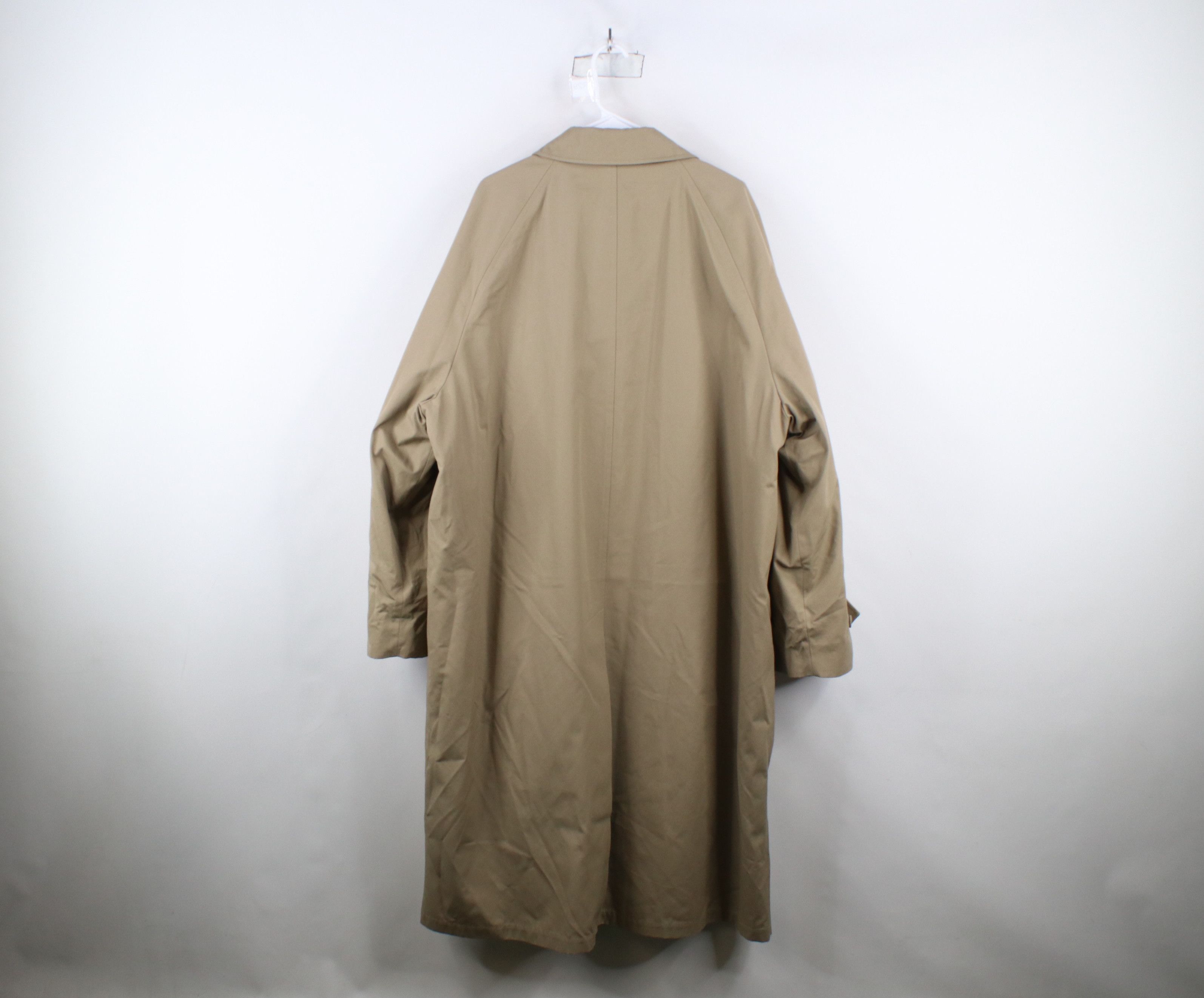 Vintage Vintage 90s Streetwear Lined Trench Coat Rain Jacket Beige Size US XXL / EU 58 / 5 - 13 Thumbnail