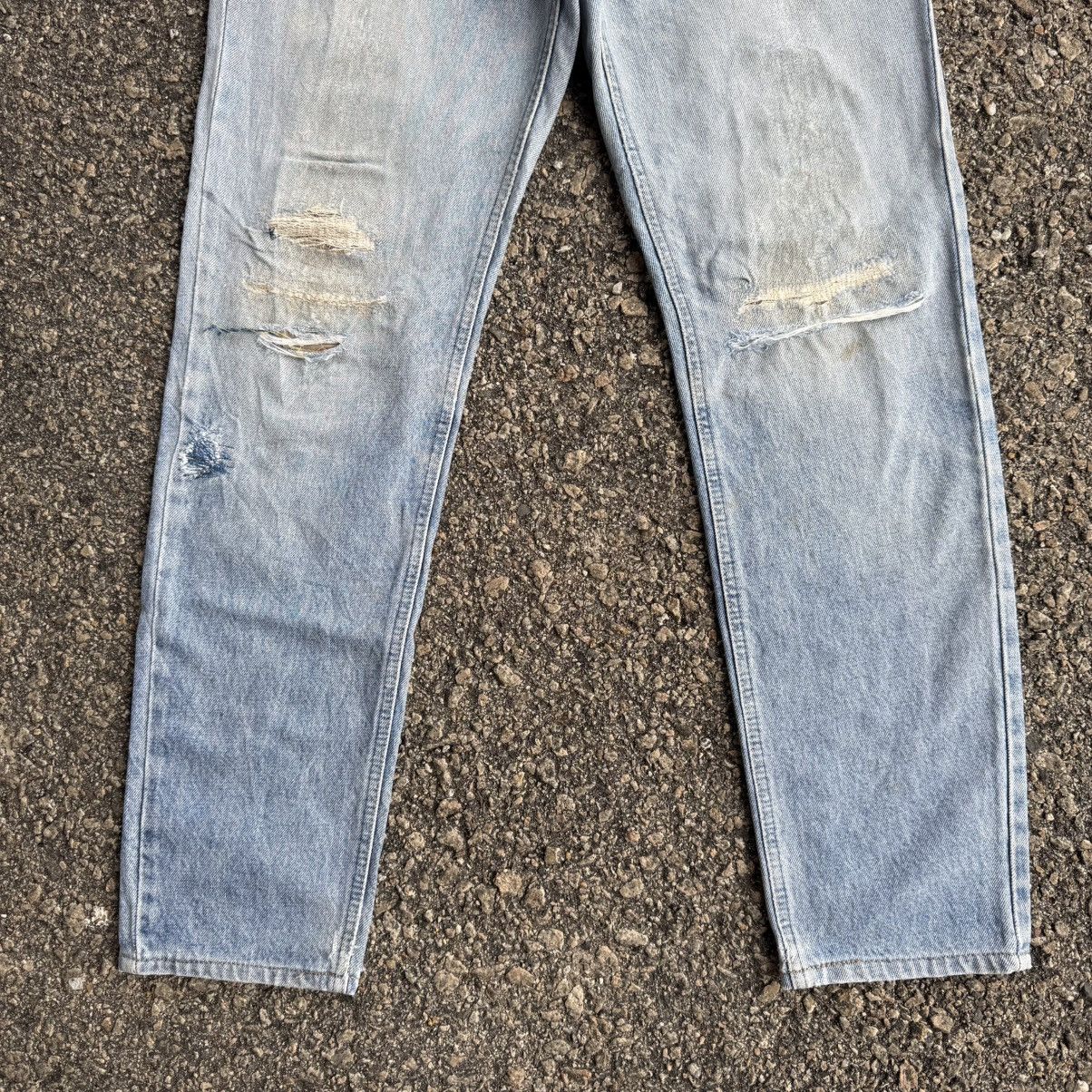 Lee VINTAGE LEE RIDER STRAIGHT FADED RIPPEP JEAN PANTS Size US 32 / EU 48 - 4 Thumbnail