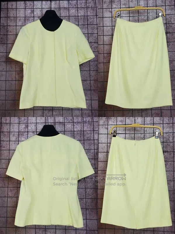 Burberry Burberry Summer Yellow Cotton Short Sleeve Cardigan. Size S / US 4 / IT 40 - 3 Thumbnail
