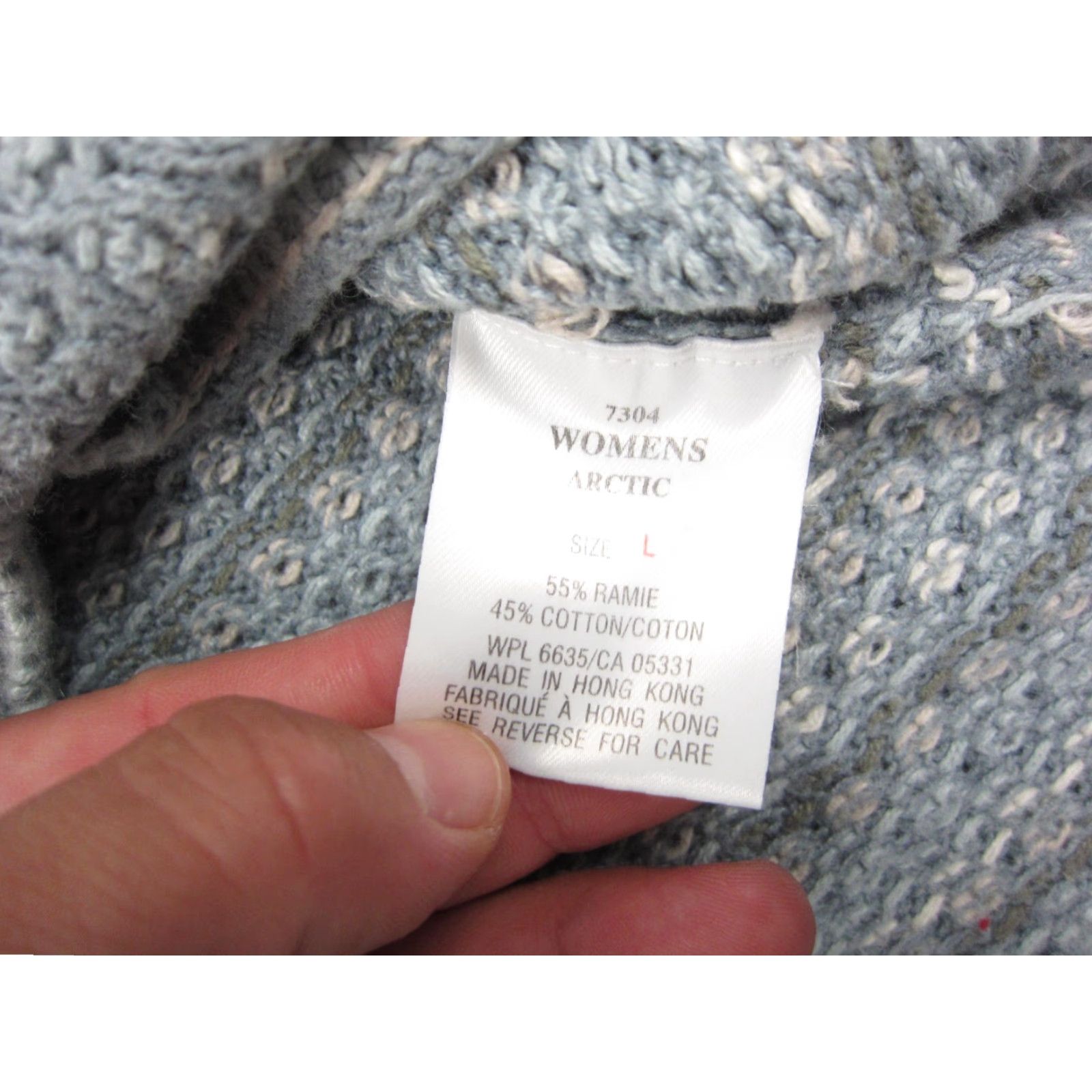 Vintage VINTAGE Woolrich Sweater Womens L Blue Knit Pullover 90s Casual Hippoe Crew Neck Cotton Ramie Knits Womens Size L / US 10 / IT 46 - 7 Thumbnail