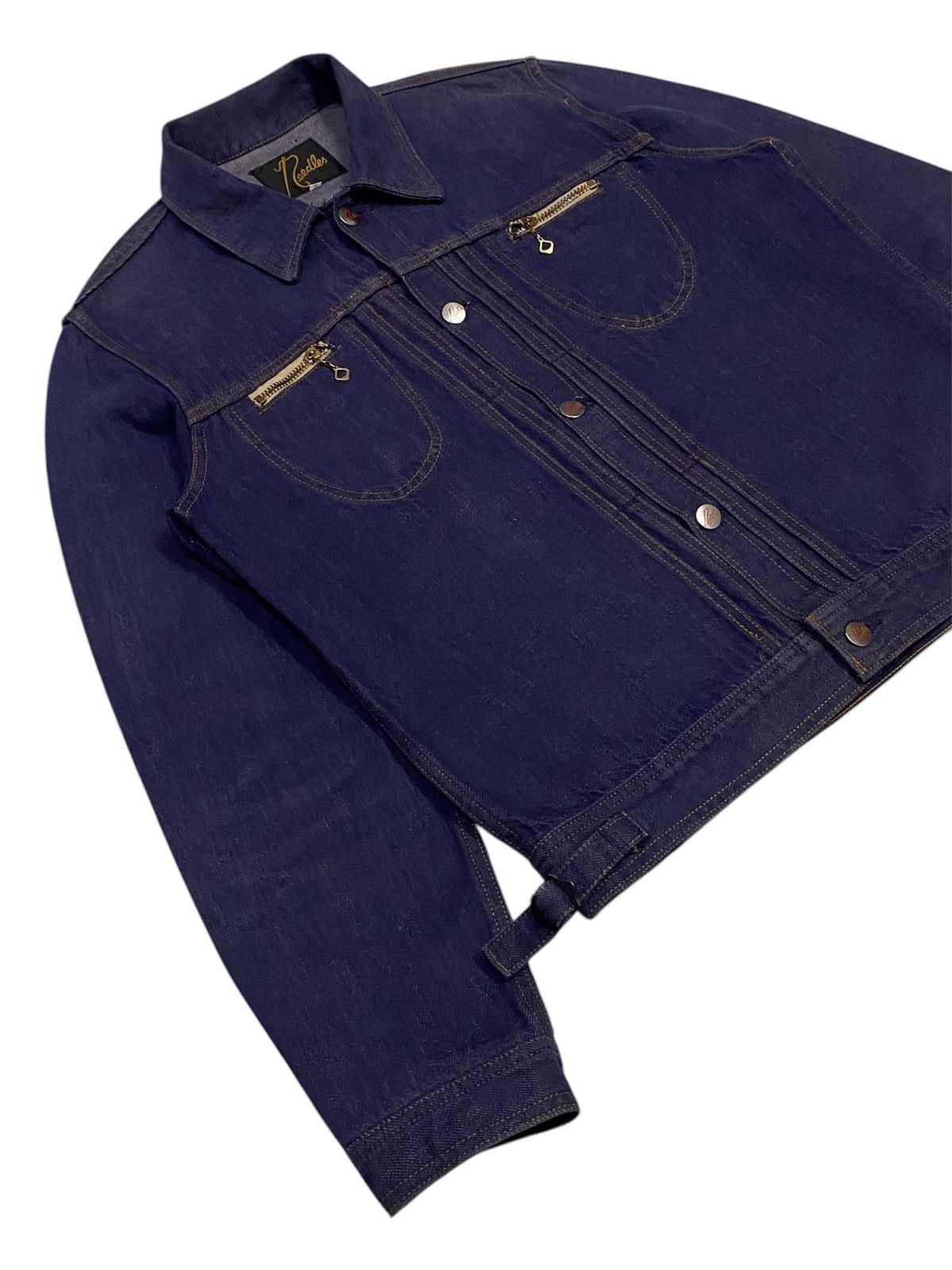 Needles 🪡Needles Selvedge Zip Chest Pocket Denim Jacket Size US S / EU 44-46 / 1 - 24 Thumbnail