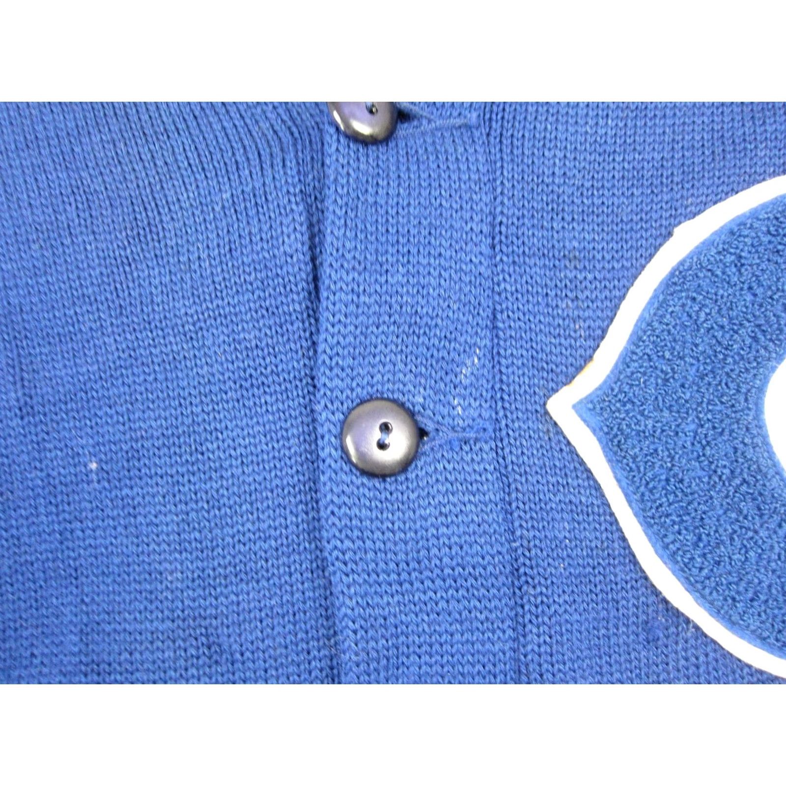 Vintage VINTAGE Dehen Mens Cardigan Sweater Wool 40 Blue Logo Button Knit 80s 90s Casual Mens Size US L / EU 52-54 / 3 - 6 Thumbnail