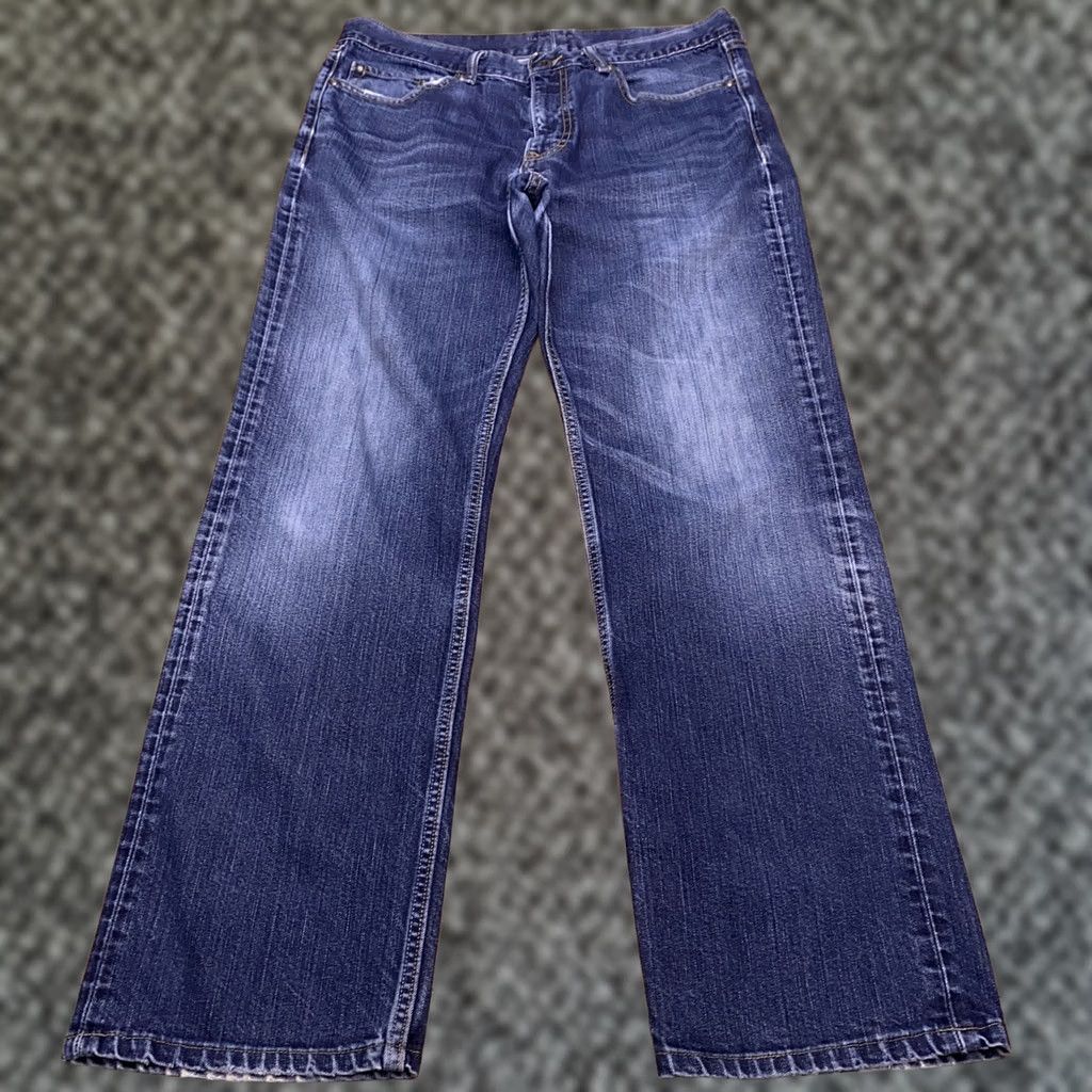 Banana Republic Banana Republic Jeans Mens 34x31 Straight Regular Denim Blue 5-Pocket Modern Mid Rise Belt Loops Pocket Buttons Vintage No Size US 34 / EU 50 - 1 Thumbnail