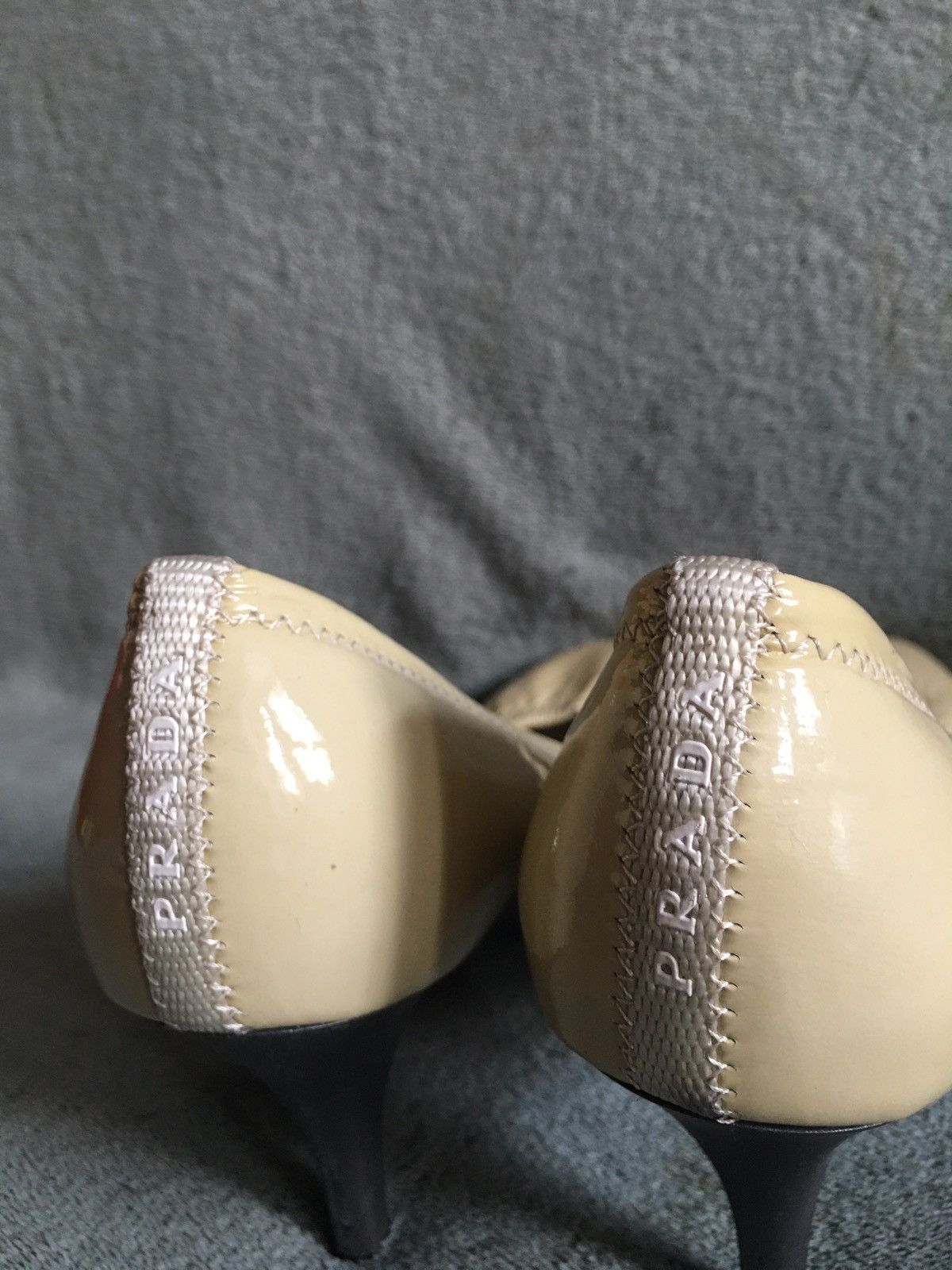 Prada PRADA Vintage Beige Patent Leather Pump Heels EU 41 Size US 11 / IT 41 - 8 Thumbnail