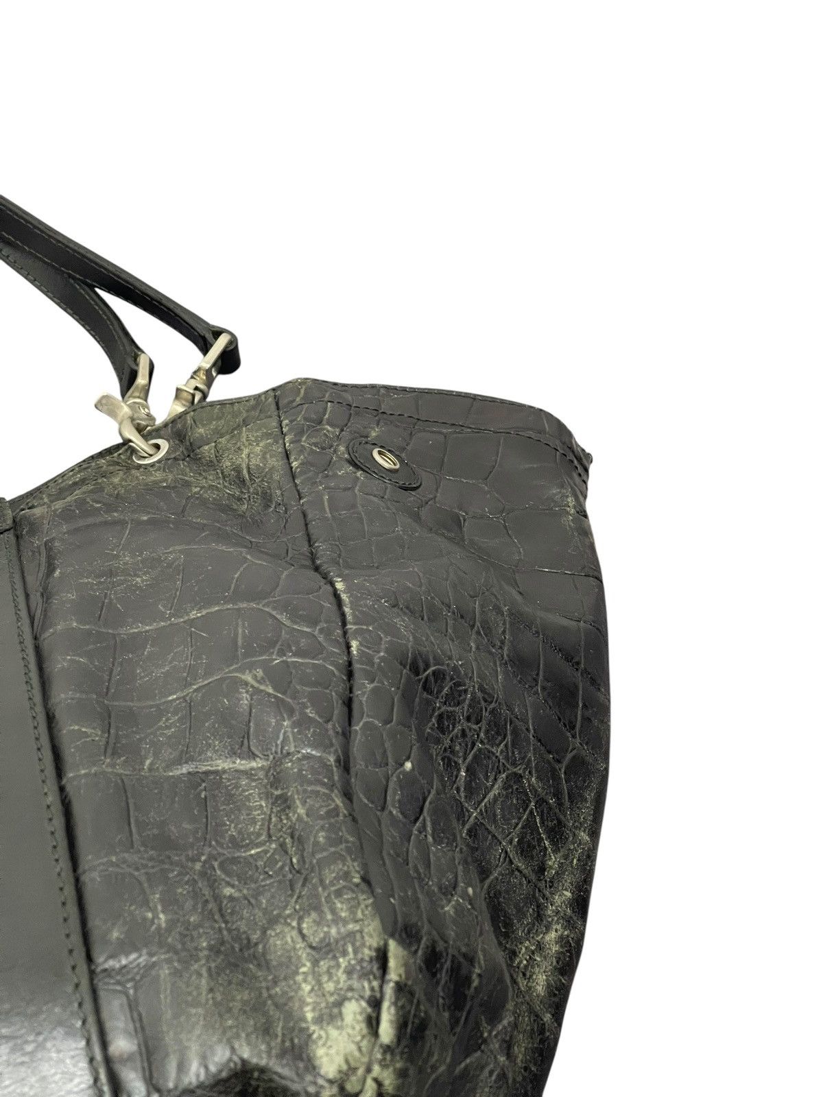 Genuine Leather Crocodile Embossed Daniel & Bob Leather Shoulder Bag 1🟩2 Size ONE SIZE - 11 Thumbnail