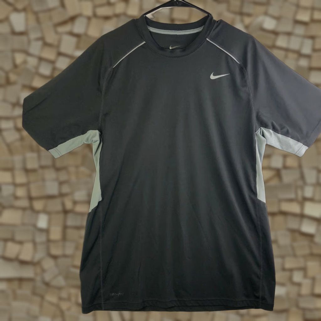 Nike Nike Dri-Fit Mens Large Black Short Sleeve Crew Neck Pullover T Shirt Size US L / EU 52-54 / 3 - 1 Thumbnail