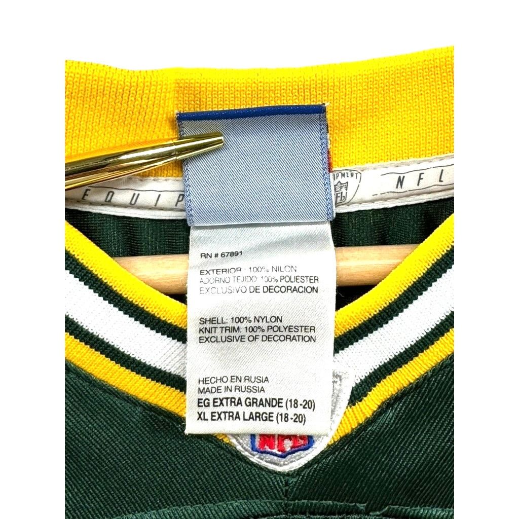 NFL × Reebok × Vintage 2000's Reebok Green Bay Packers Ahman Green Youth NFL Jersey Size US XL / EU 56 / 4 - 4 Thumbnail
