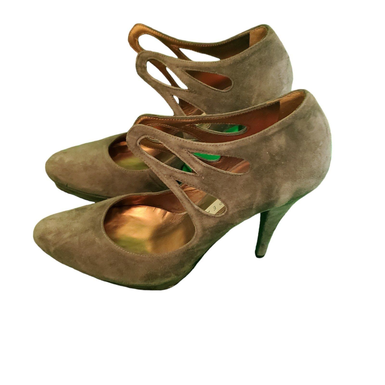 Other Pura Lopez Strappy Suede Leather Heels Pumps Platform Stilet Size US 8 / IT 38 - 1 Thumbnail