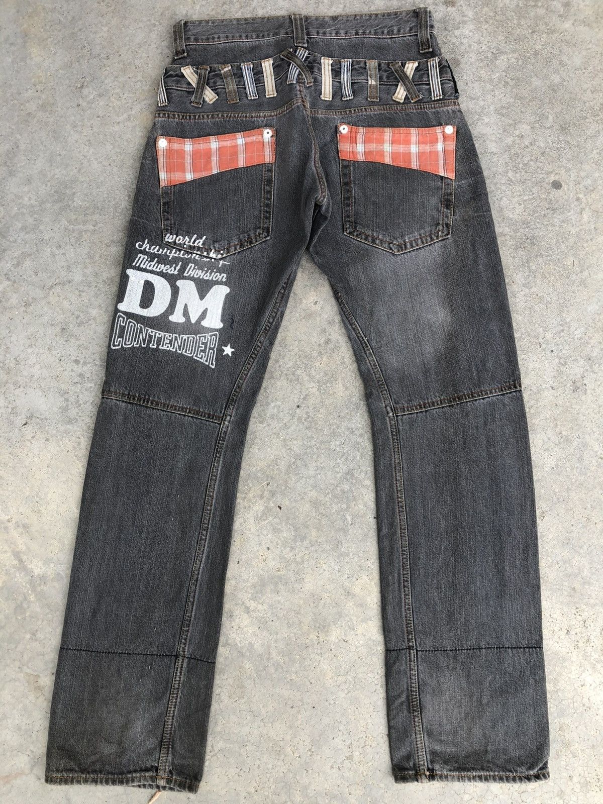 Hysteric Glamour Dominate Hancrafted Double Waist Big Logo Distressed Size US 30 / EU 46 - 2 Thumbnail