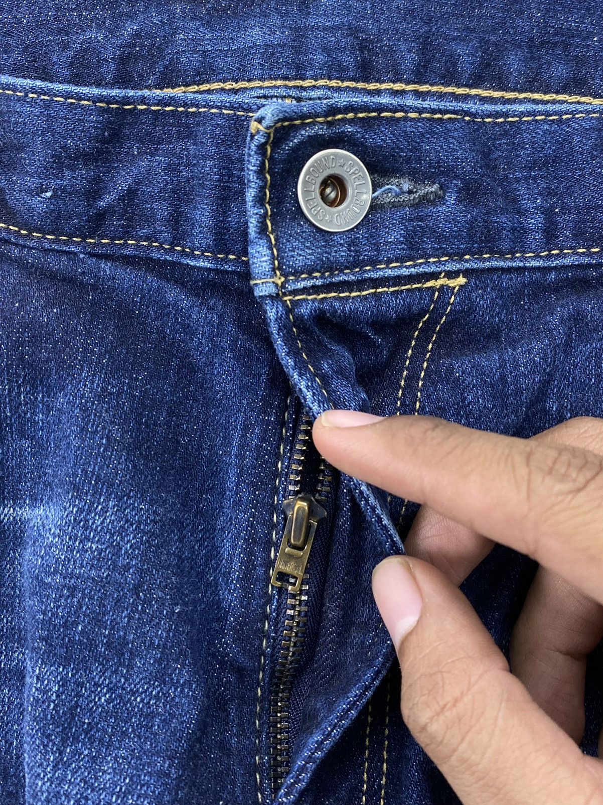 Spellbound Vintage Spellbound Japan Selvedge Denim Faded Straight Jeans Size US 34 / EU 50 - 7 Thumbnail