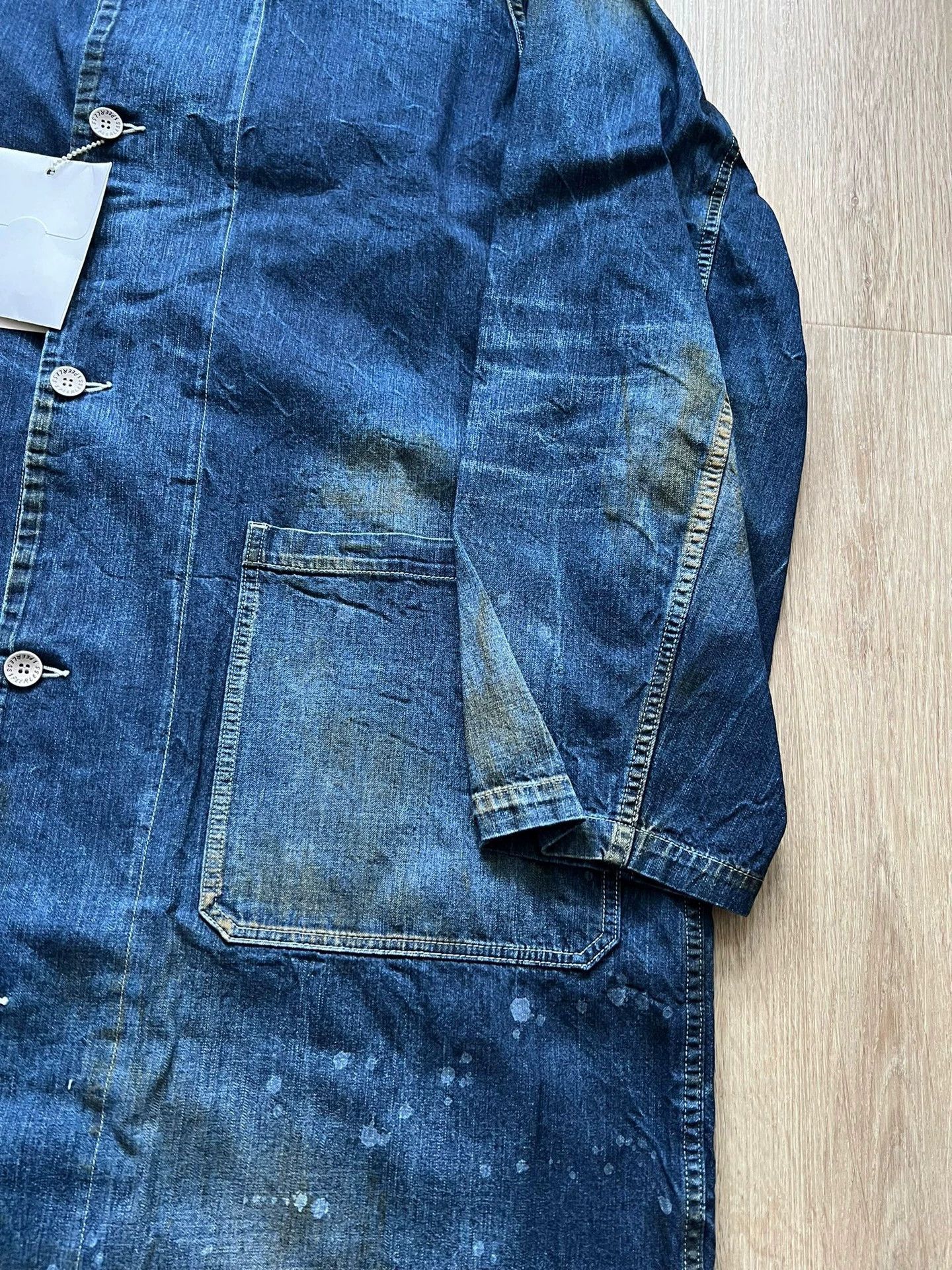 Visvim VISVIM GREASE MONKEY COAT DRY DENIM 3 Size US L / EU 52-54 / 3 - 2 Thumbnail