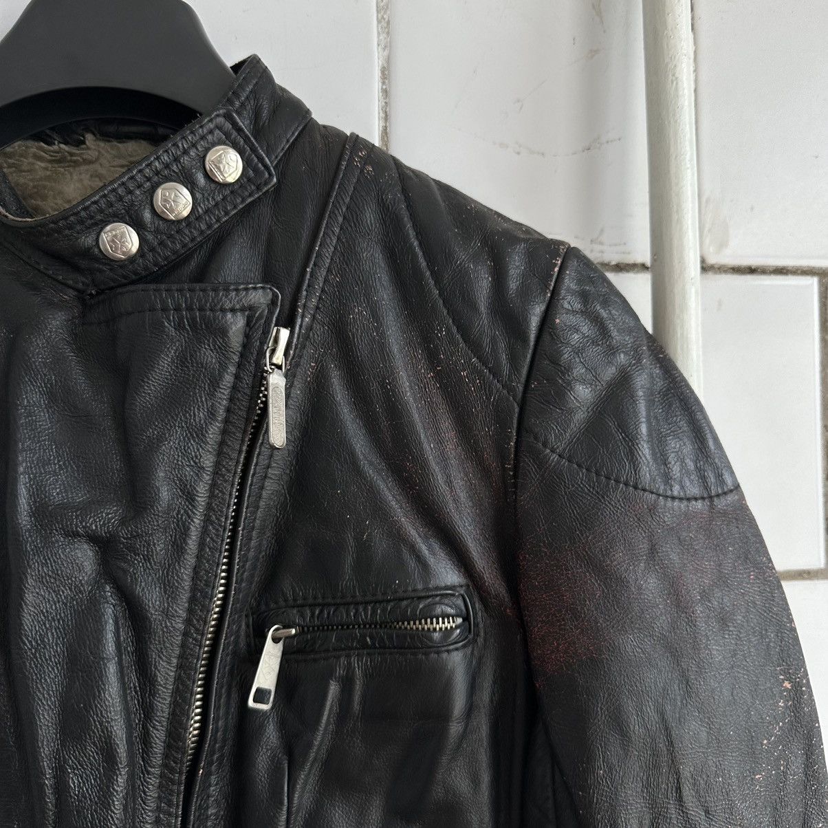 Vintage Vintage Moto Leather Jacket Tour Style USA 90s Y2K Size US S / EU 44-46 / 1 - 6 Thumbnail