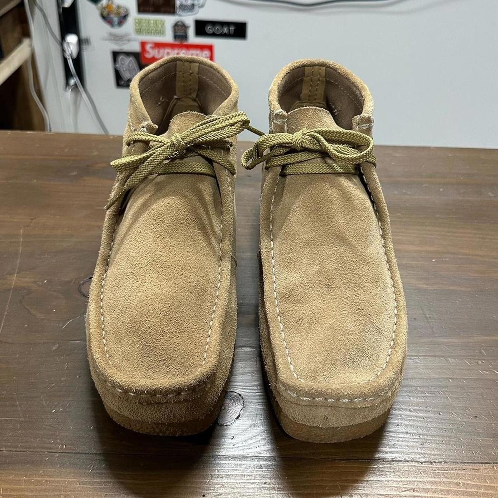 Clarks Tan Suede Clark Wallabees Shoes Size US 10.5 / EU 43-44 - 3 Thumbnail