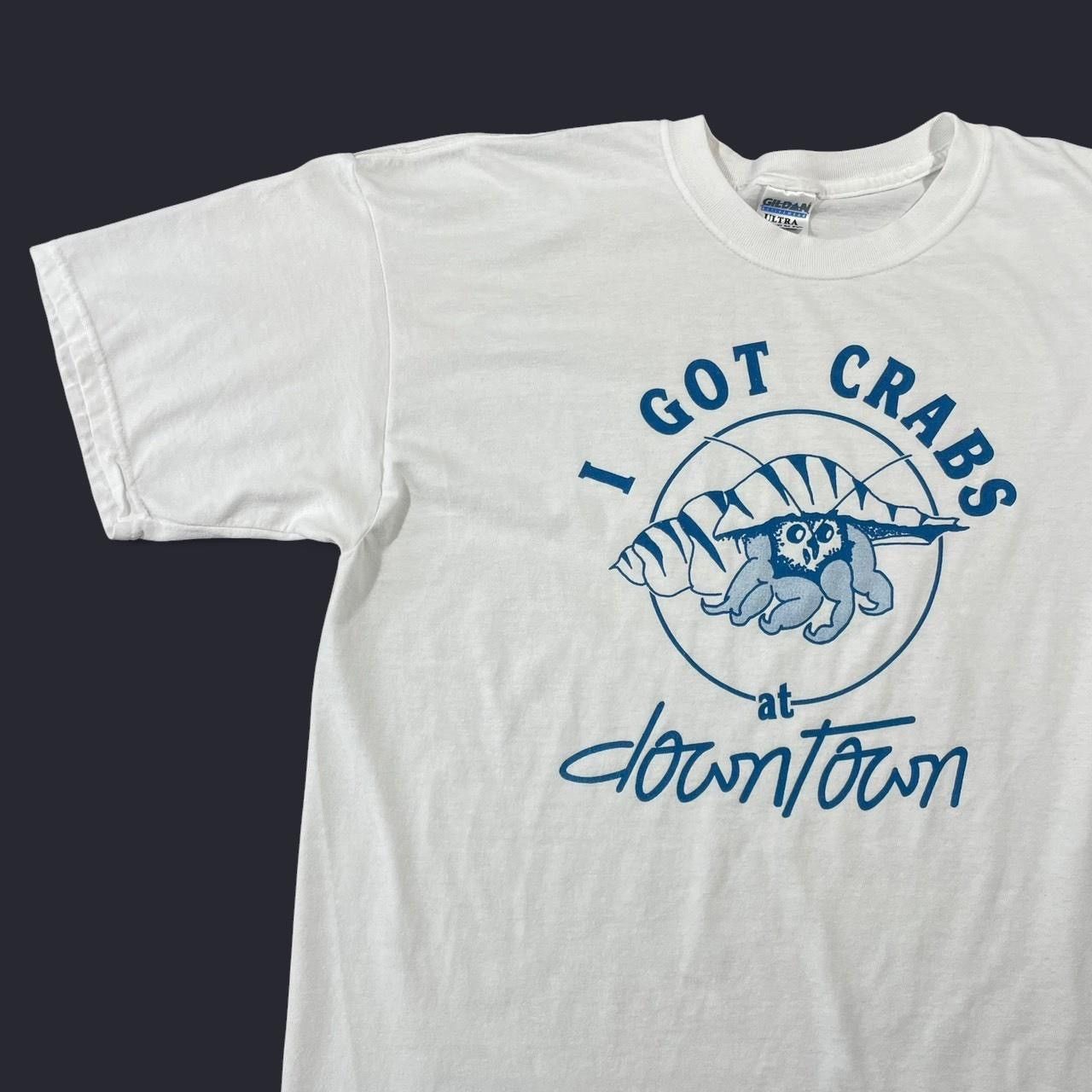 Gildan × Vintage Vintage Y2K I Got Crabs Downtown Funny T-Shirt Size US XL / EU 56 / 4 - 3 Thumbnail