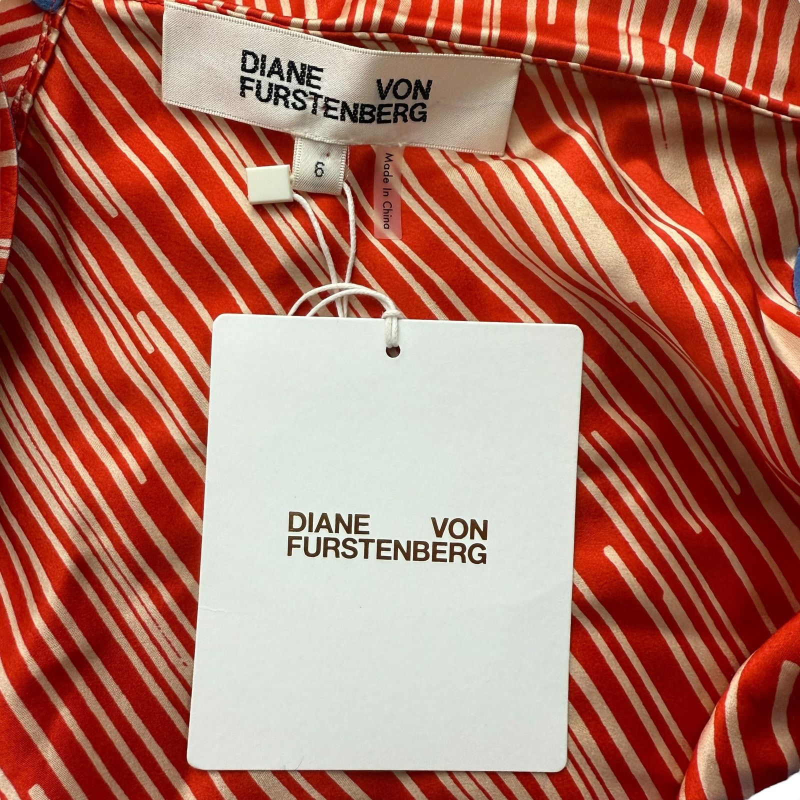 Diane von Furstenberg NEW Diane Von Furstenberg silk asym ruffle dress red sz 6 Size M / US 6-8 / IT 42-44 - 8 Thumbnail
