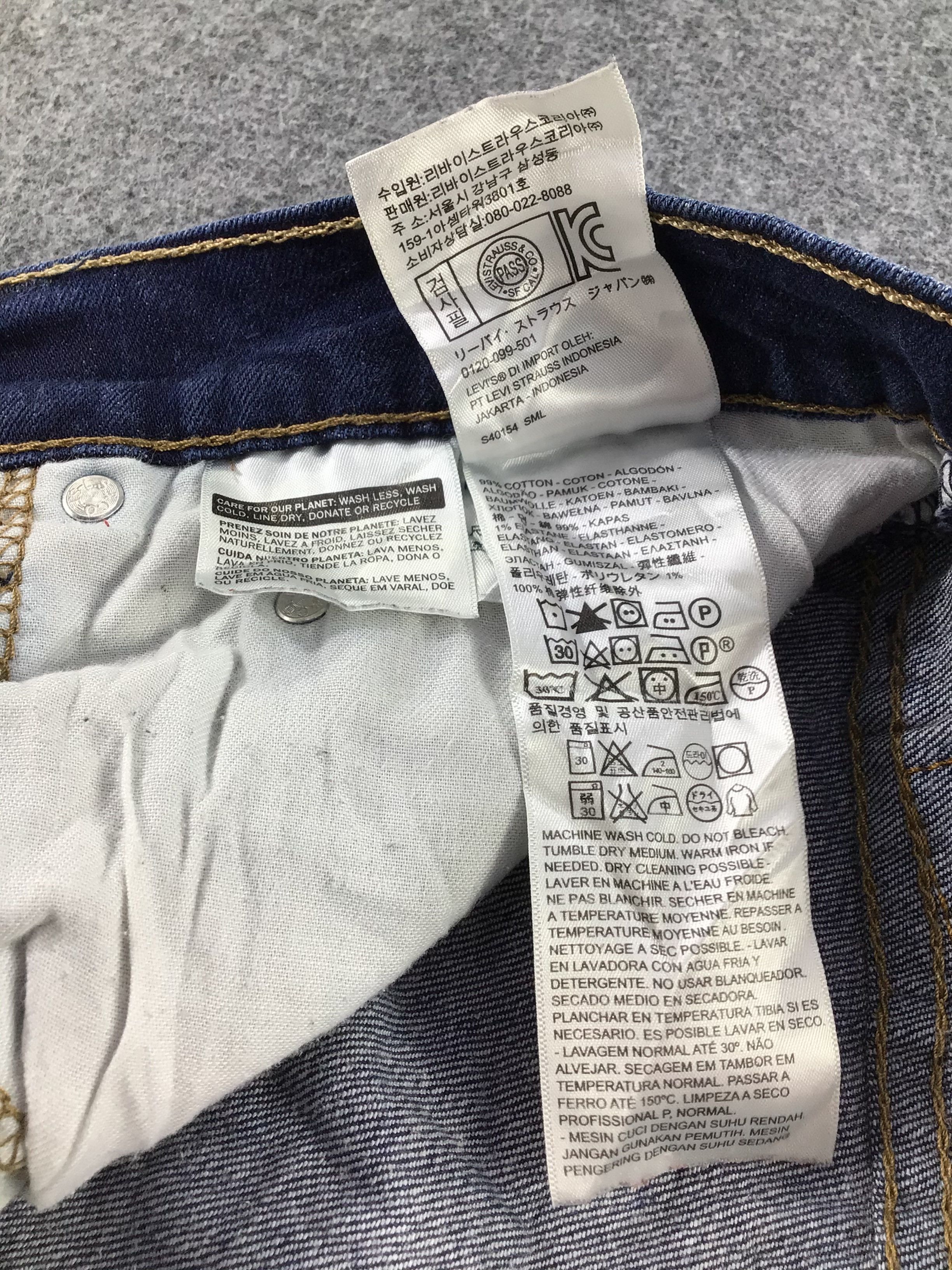 Levi's Vintage Levis 511 Jeans Blue Wash Denim KJ229 Size US 37 - 11 Thumbnail