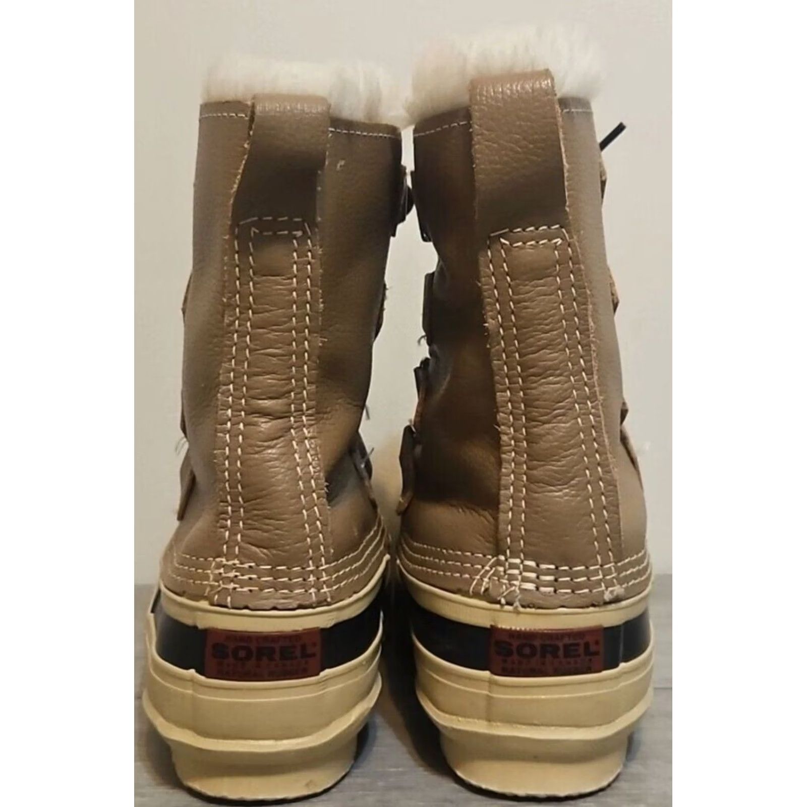 SOREL VINTAGE Sorel Caribou Boots Unisex Adults Shoes Snow Boot Winter Canada Brown Black Size 6 Womens Lace Up Insulated Waterproof Leather Rubber Size US 6 / IT 36 - 5 Thumbnail