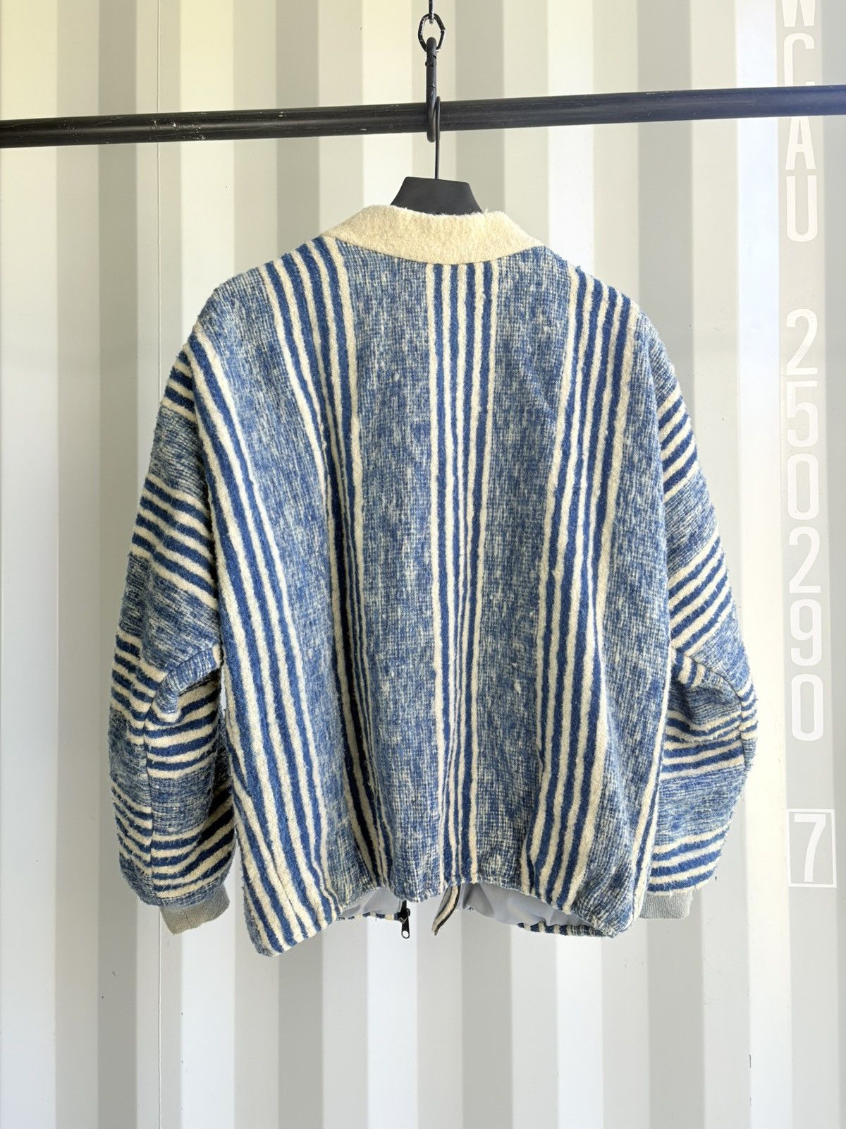 Vintage Wool Striped Zip Jacket Size US XL / EU 56 / 4 - 3 Thumbnail
