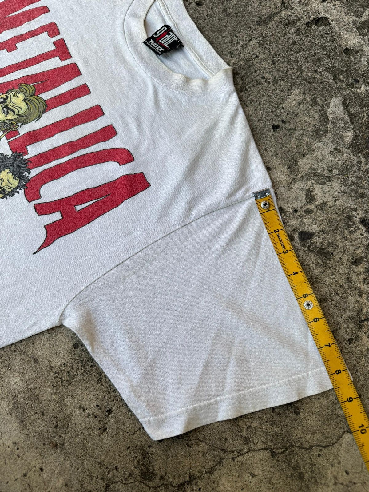 Band Tees Rare Vintage 90's Metallica Cartoon Big Print Tshirt Size US L / EU 52-54 / 3 - 10 Thumbnail