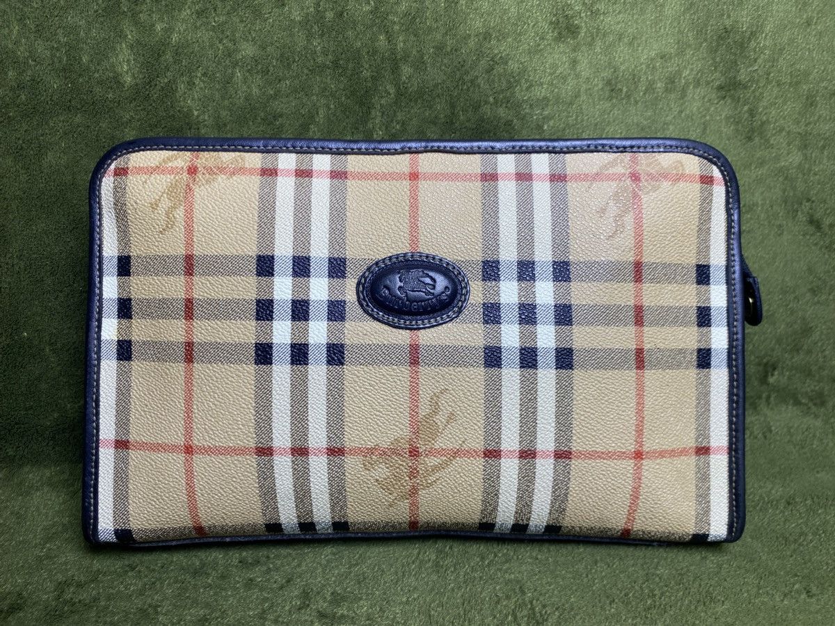 Burberry Vintage BURBERRY nova check clutch bag canvas leather Size ONE SIZE - 3 Thumbnail