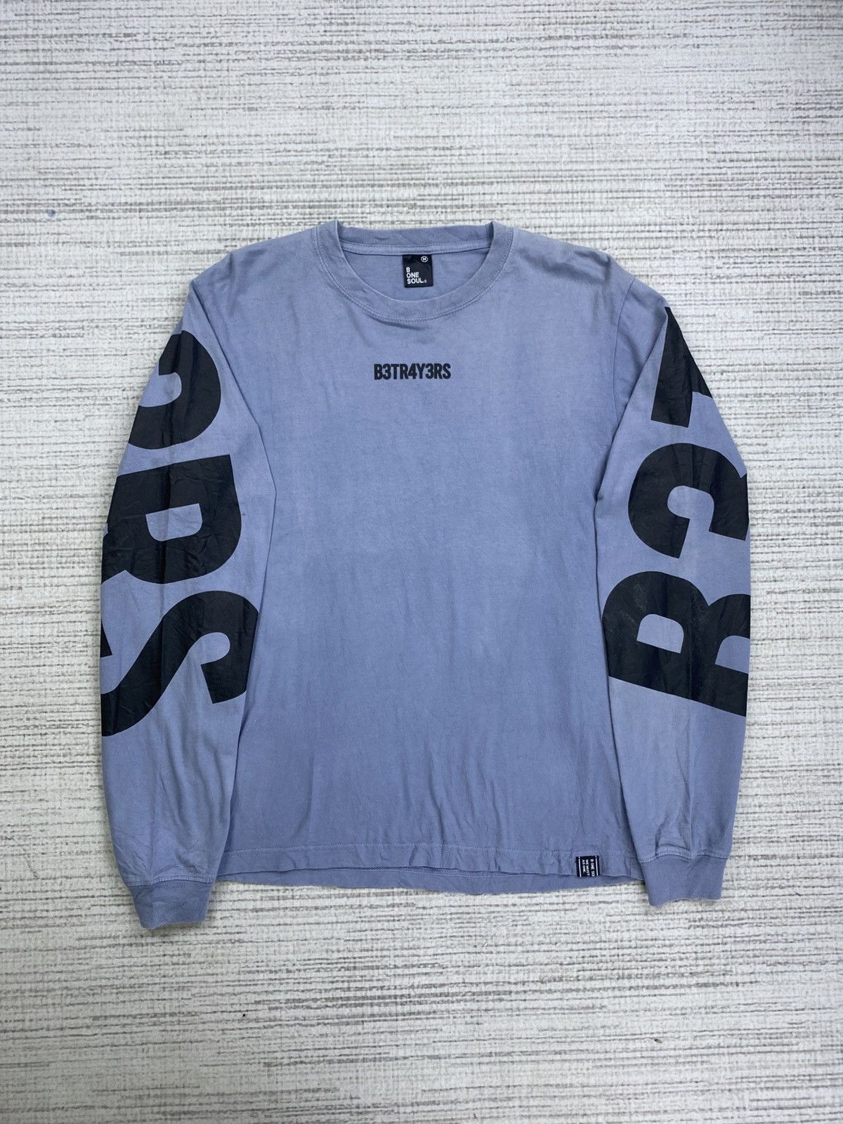 Hysteric Glamour × Vintage Vintage B one Soul B3TR4Y3RS Big Spellout Long Sleeve Tshirt Size US S / EU 44-46 / 1 - 2 Thumbnail