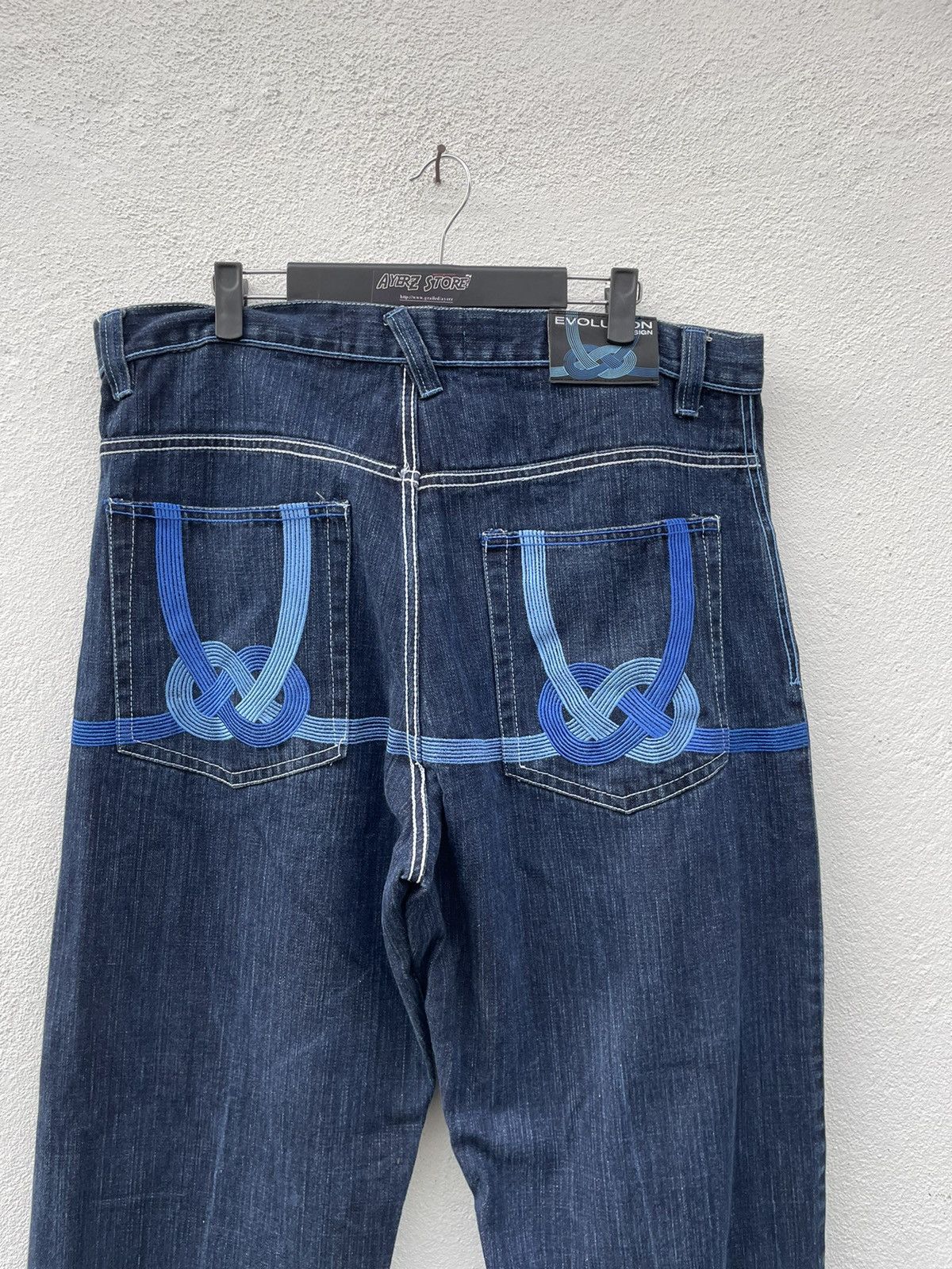 If Six Was Nine × JNCO Vintage Y2K Evolution Design Denim Jeans Size US 38 / EU 54 - 10 Thumbnail