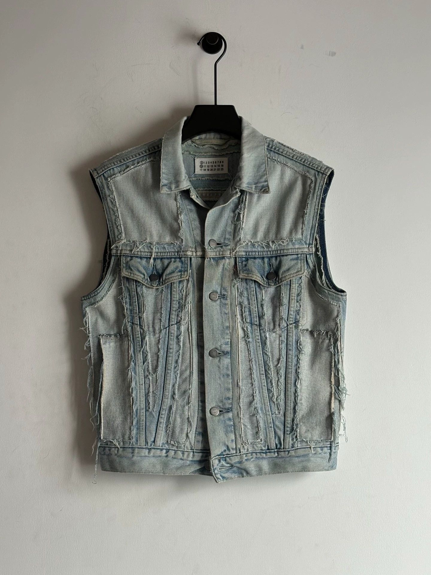 Maison Margiela Maison Margiela Line 0 Reversed Denim Vest S/S 2005 Size US S / EU 44-46 / 1 - 3 Thumbnail