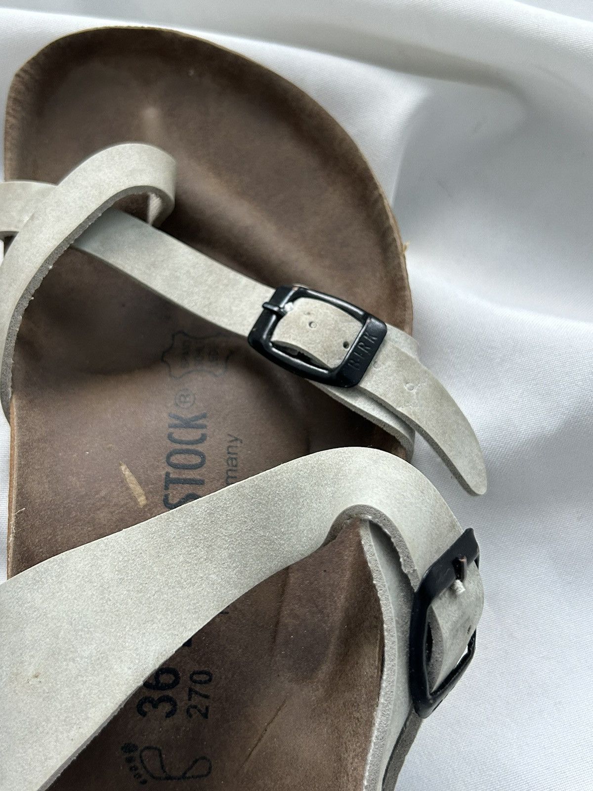 Birkenstock Birkenstock Suede Gray Leather Streetwear Sandals Size US 6 / IT 36 - 7 Thumbnail