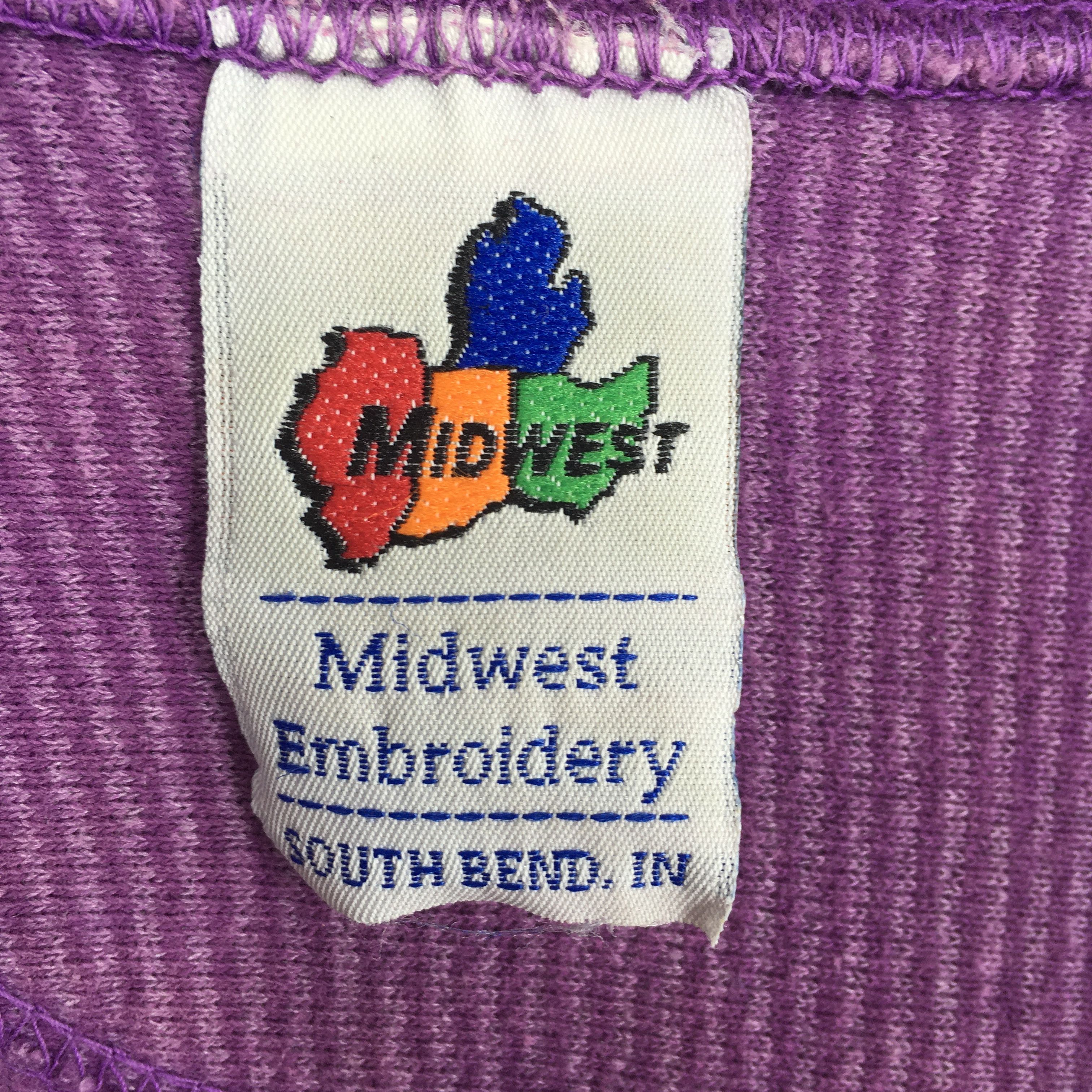 Midwest Kids Vintage 90s Hacienda Restaurant Purple Sweatshirt XLarge Size US XL / EU 56 / 4 - 5 Thumbnail