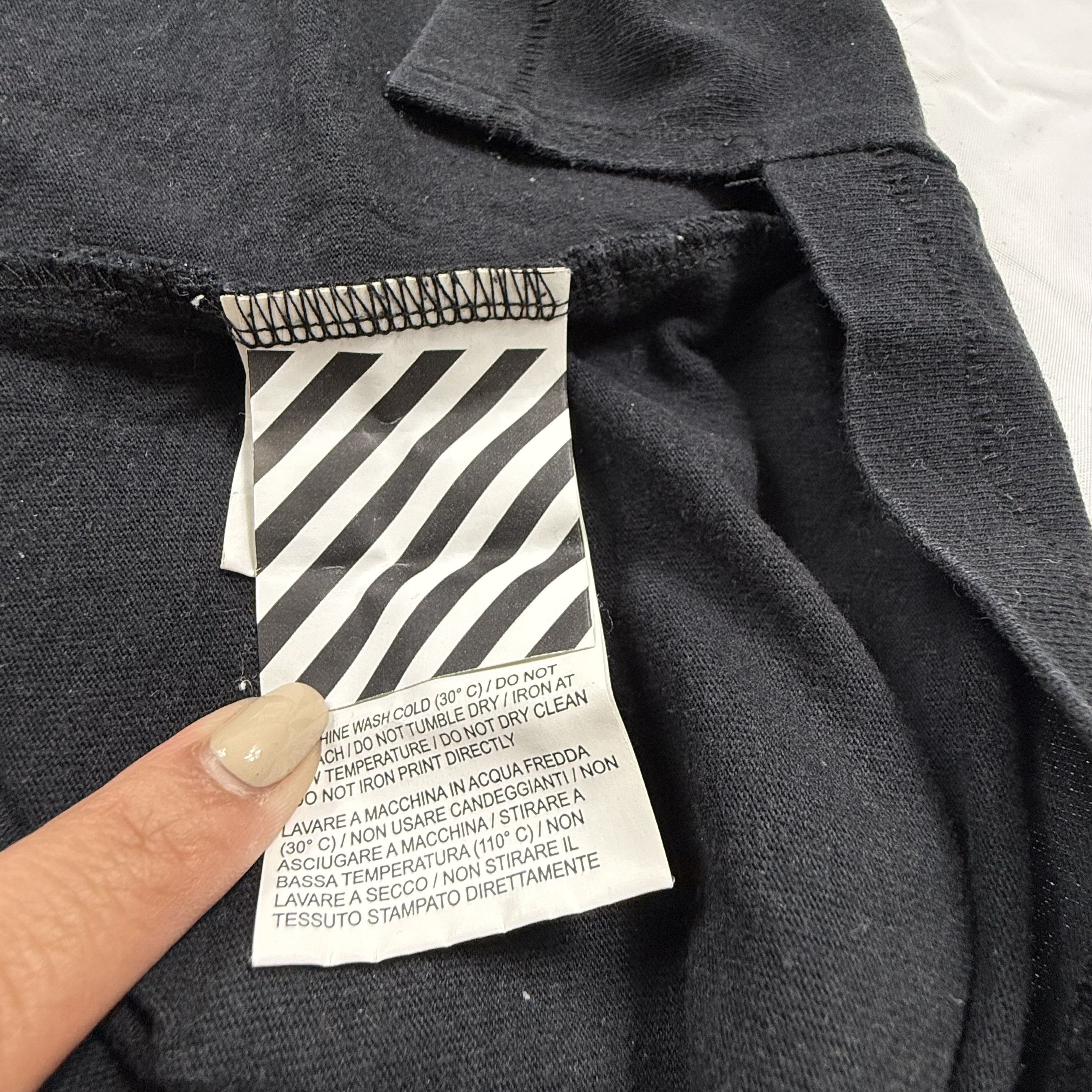 Off-White Off-White Virgil Abloh Fire Hands Diagonal Flame T-Shirt Size US XL / EU 56 / 4 - 4 Thumbnail