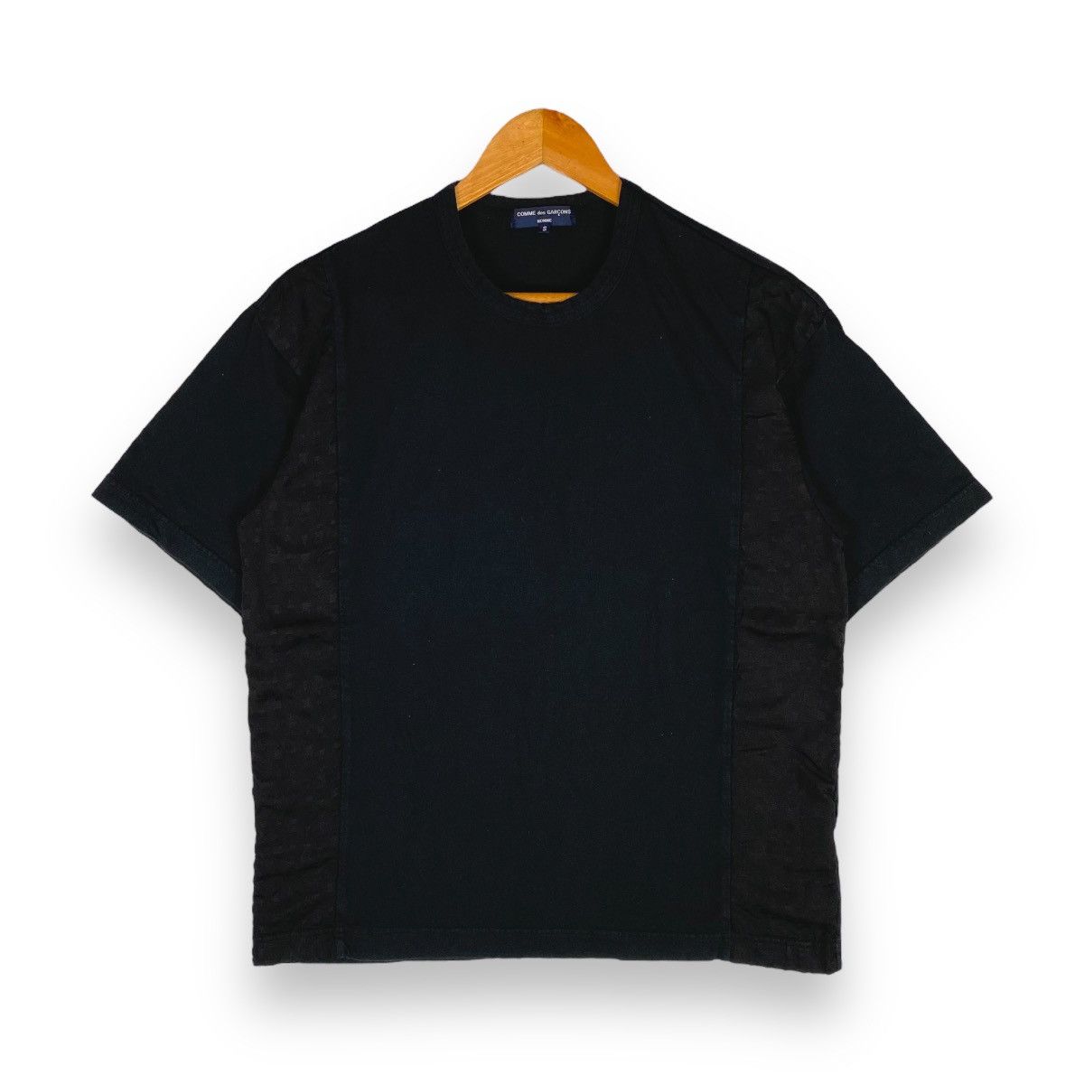 Comme des Garcons Homme AD2006 CDGH BLACK MINIMALIST TEE Size US S / EU 44-46 / 1 - 1 Thumbnail