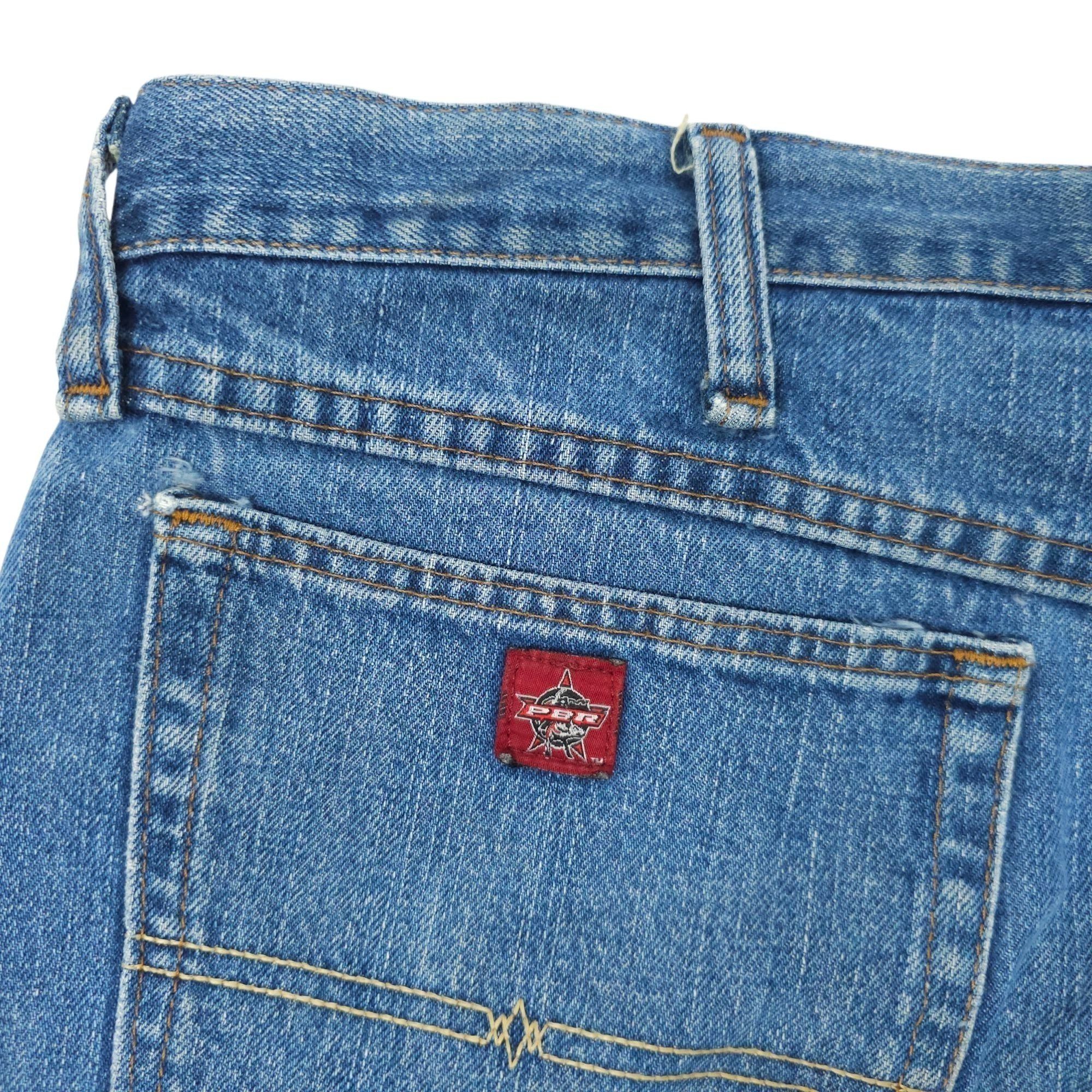 Wrangler Wrangler PBR Relaxed Fit Jeans Mens 40x34 Original Western Size US 40 / EU 56 - 12 Thumbnail