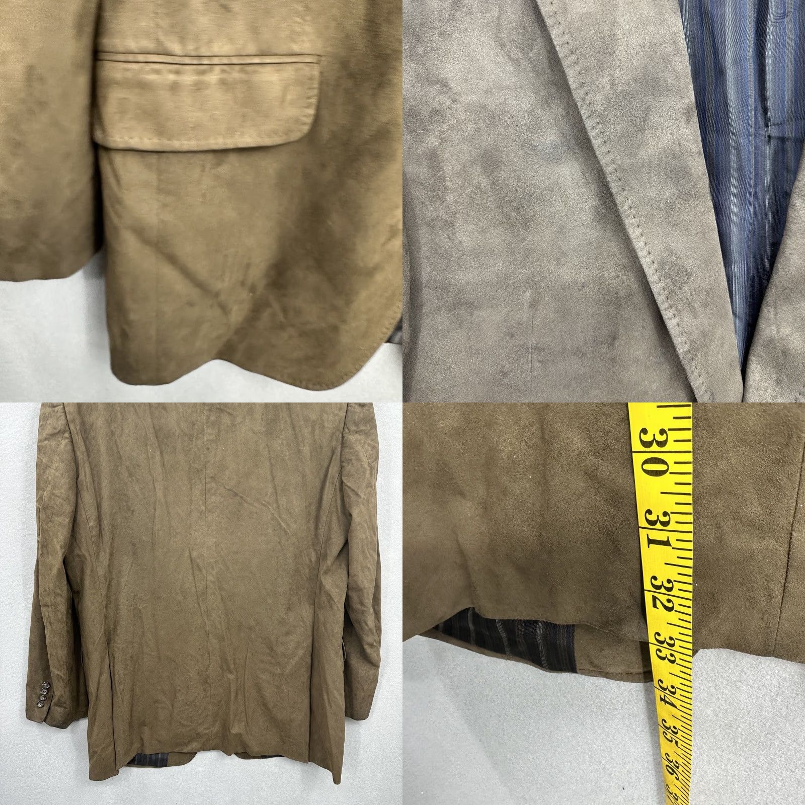 Jack Victor VINTAGE Jack Victor Blazer Mens 42 Brown Notch Lapel Single-Breasted Fabric Wool Blend 90s 2000s Business Mens Size 42R - 8 Thumbnail