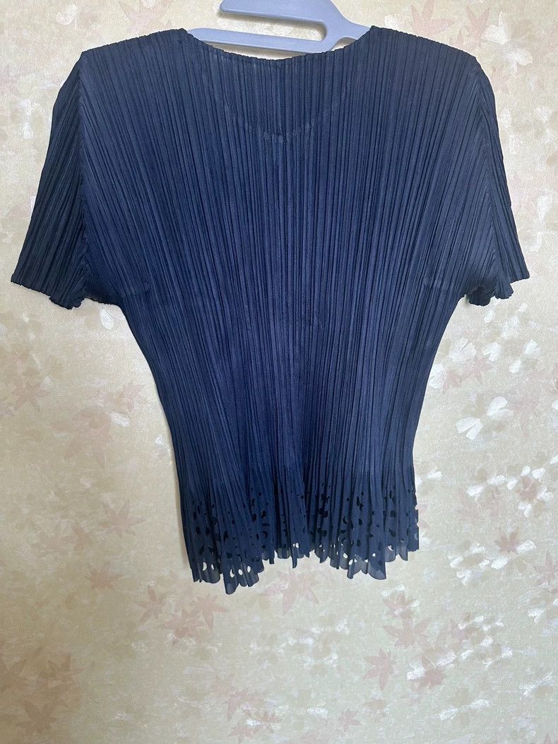 Issey Miyake Issey Miyake size:3 Navy blue vintage hollowed-out short-s Size L / US 10 / IT 46 - 4 Thumbnail