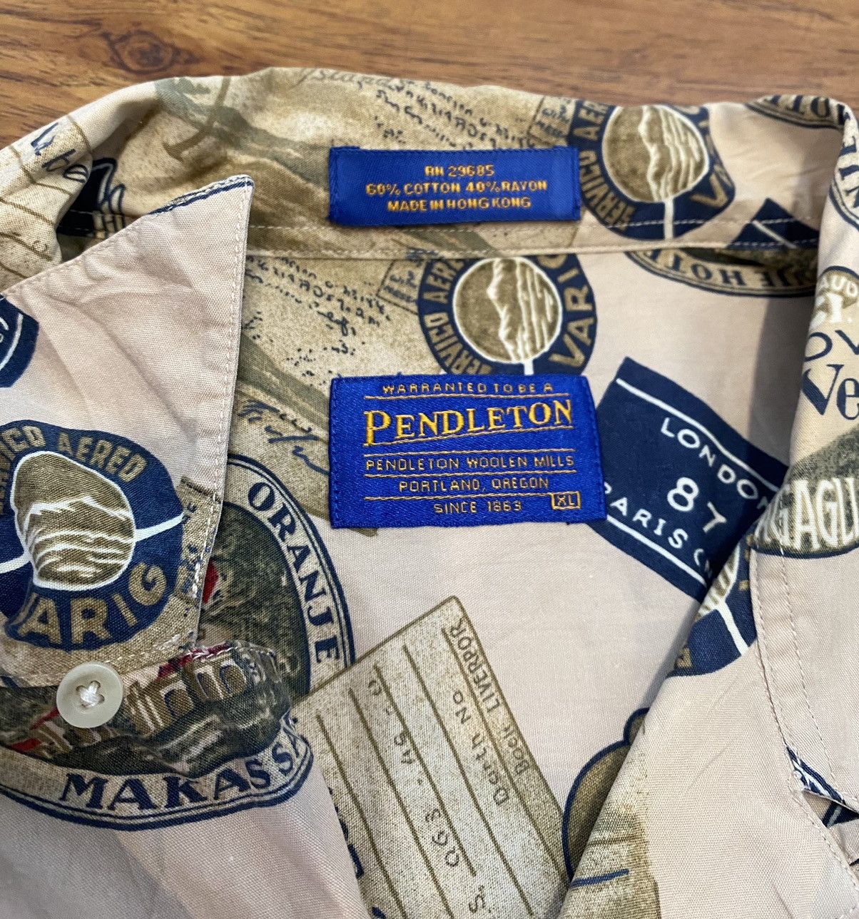 Pendleton Vintage 90’s Pendleton Aloha Hawaiian Shirt Men’s XL Paris Size US XL / EU 56 / 4 - 2 Thumbnail