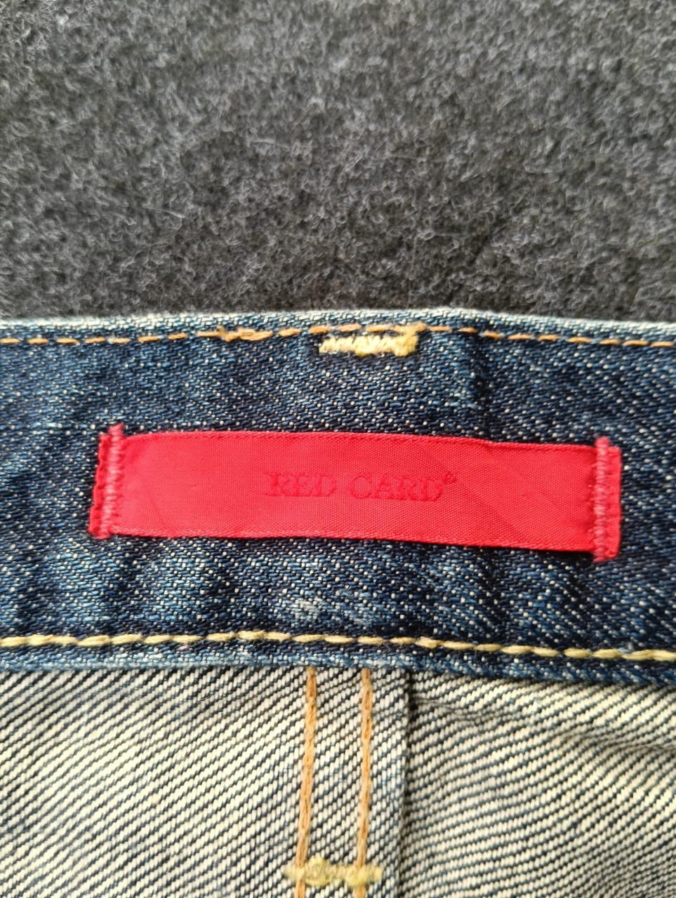 Japanese Brand 💥 Crazy faded Red Card Japanese Denim. Size US 32 / EU 48 - 4 Thumbnail