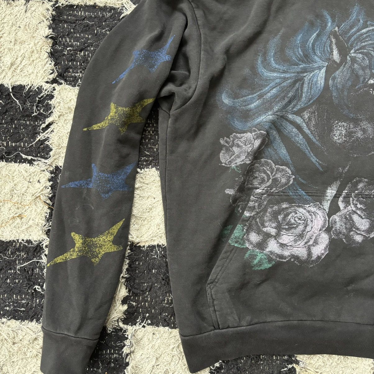 basketcase gallery Basketcase washed black unicorn hoodie Size US M / EU 48-50 / 2 - 4 Thumbnail