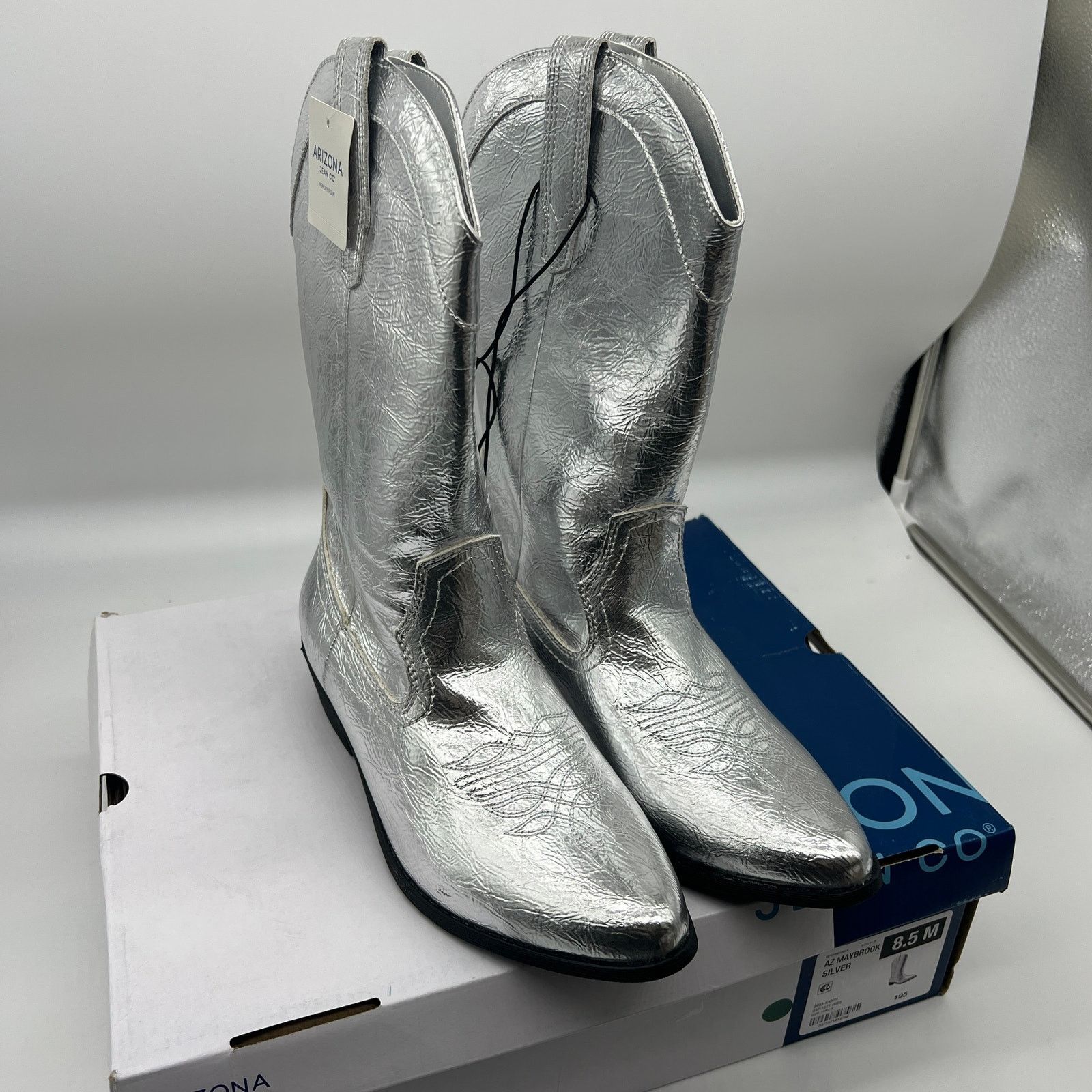 Other Arizona Jean Co Womens Western Heel Bootie Size US 8.5 / IT 38.5 - 2 Thumbnail