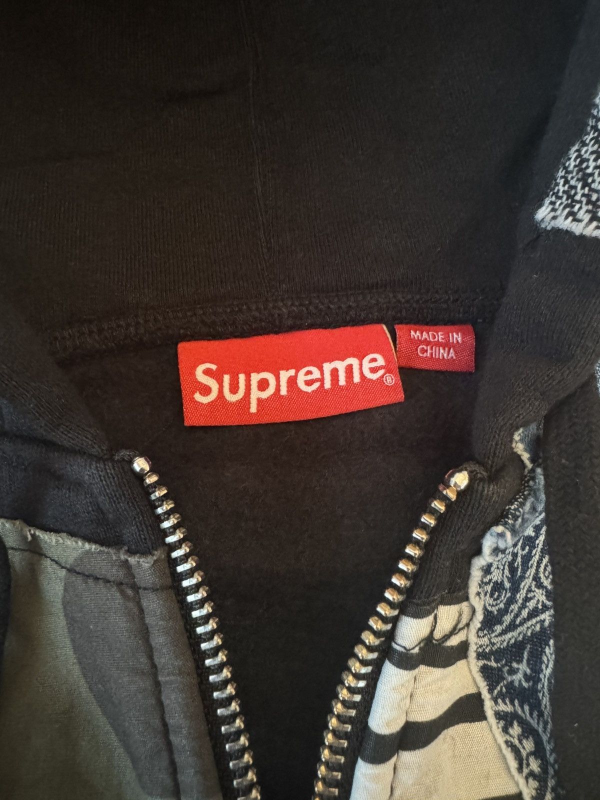 Supreme Supreme Patchwork Zip Up Hooded Sweatshirt Size Large Size US L / EU 52-54 / 3 - 7 Thumbnail