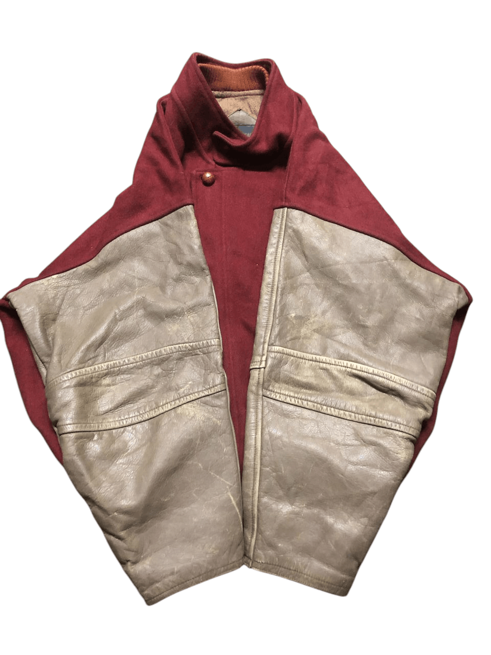 Issey Miyake VINTAGE TETE HOMME KATOH KAZUTAKA VARSITY JACKET DISTRESSED Size US L / EU 52-54 / 3 - 4 Thumbnail