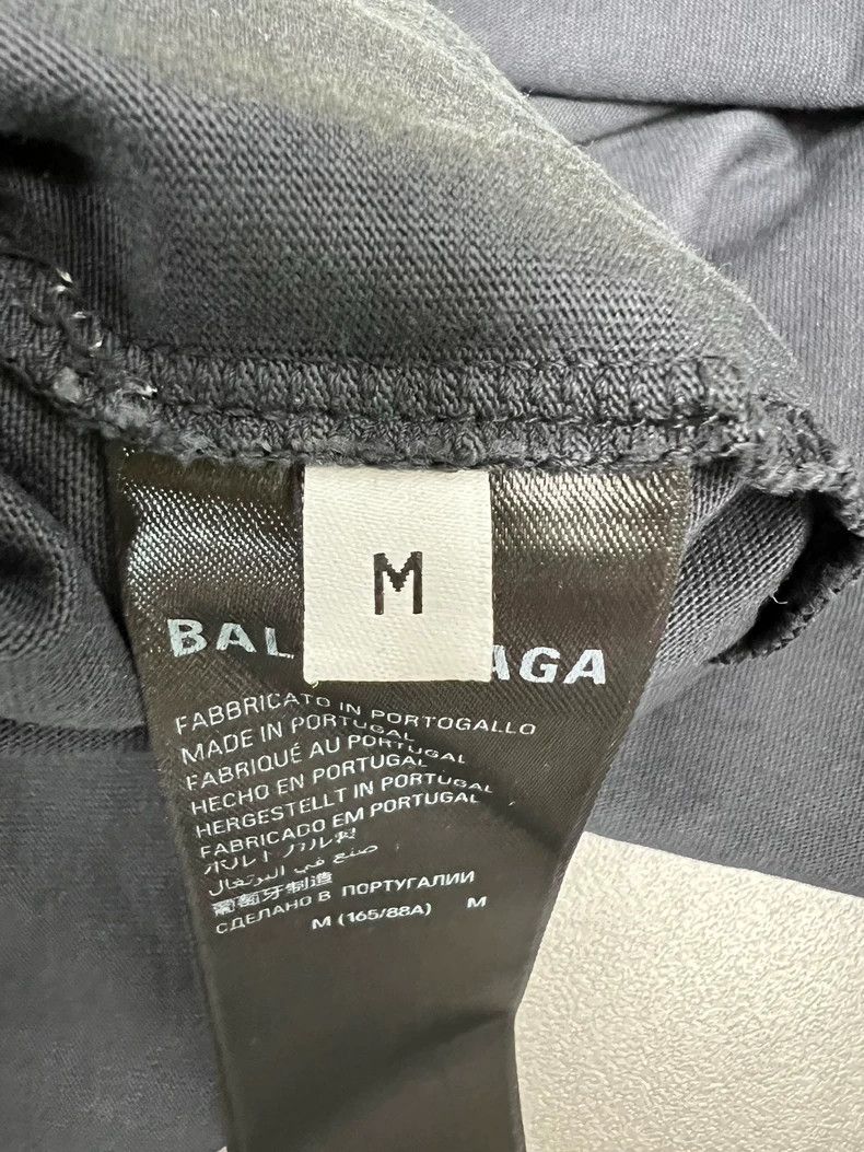 Balenciaga Balenciaga Washed tape short sleeve yellow logo Size US M / EU 48-50 / 2 - 6 Thumbnail