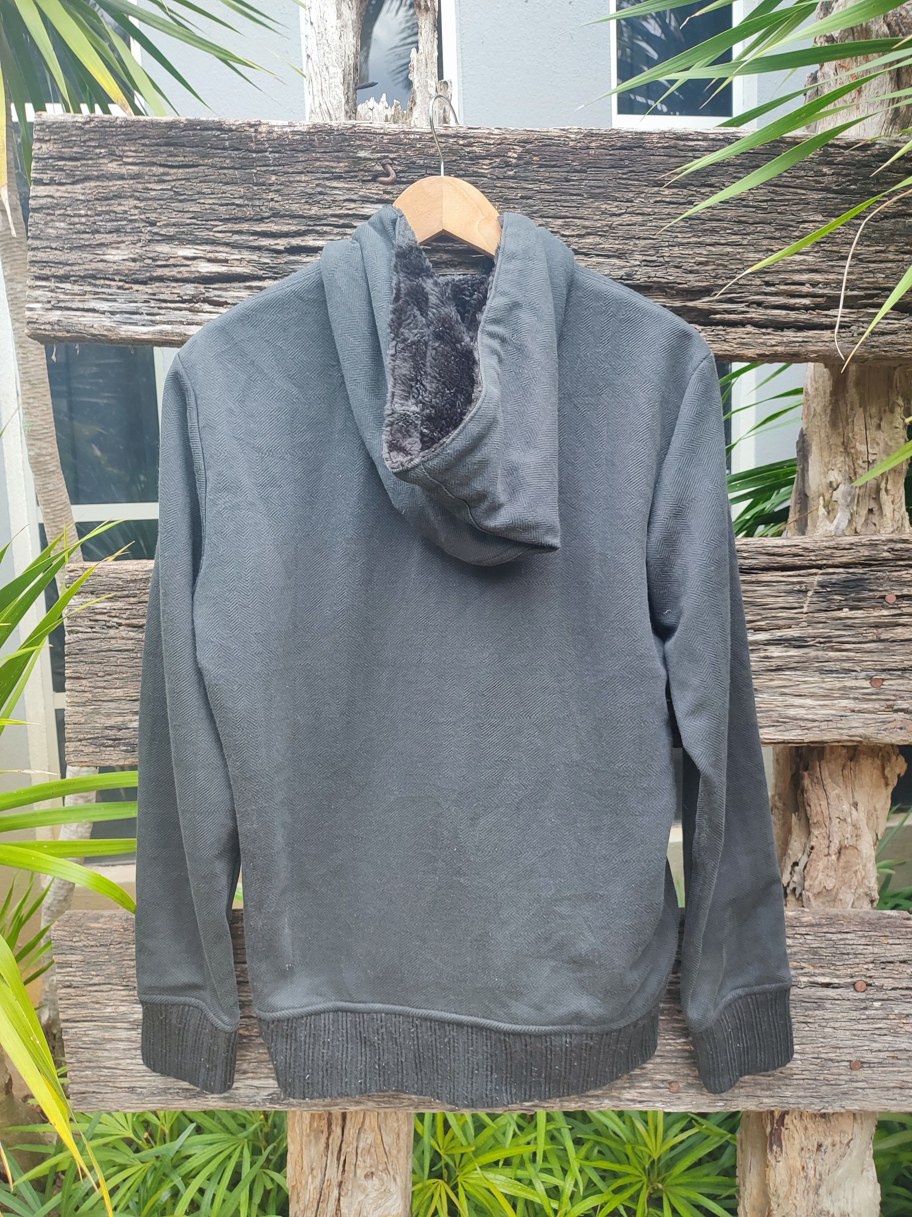 Burberry Burberry Blue Label Fleece-Lined Zip Hoodie (Vintage, Black) Size US L / EU 52-54 / 3 - 5 Thumbnail
