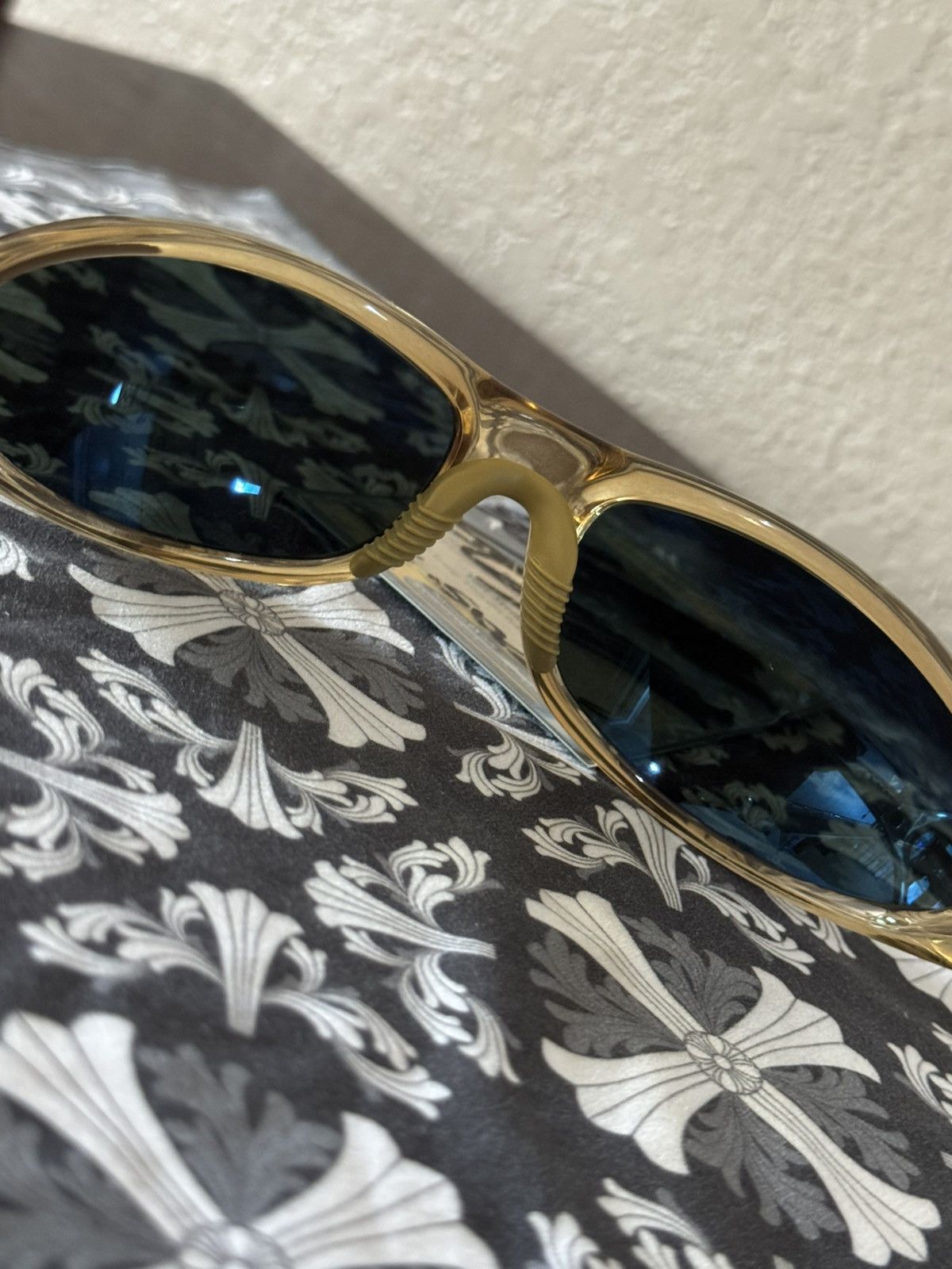 Chrome Hearts Chrome Hearts Brown & Gold Spreader Sunglasses Size ONE SIZE - 7 Thumbnail