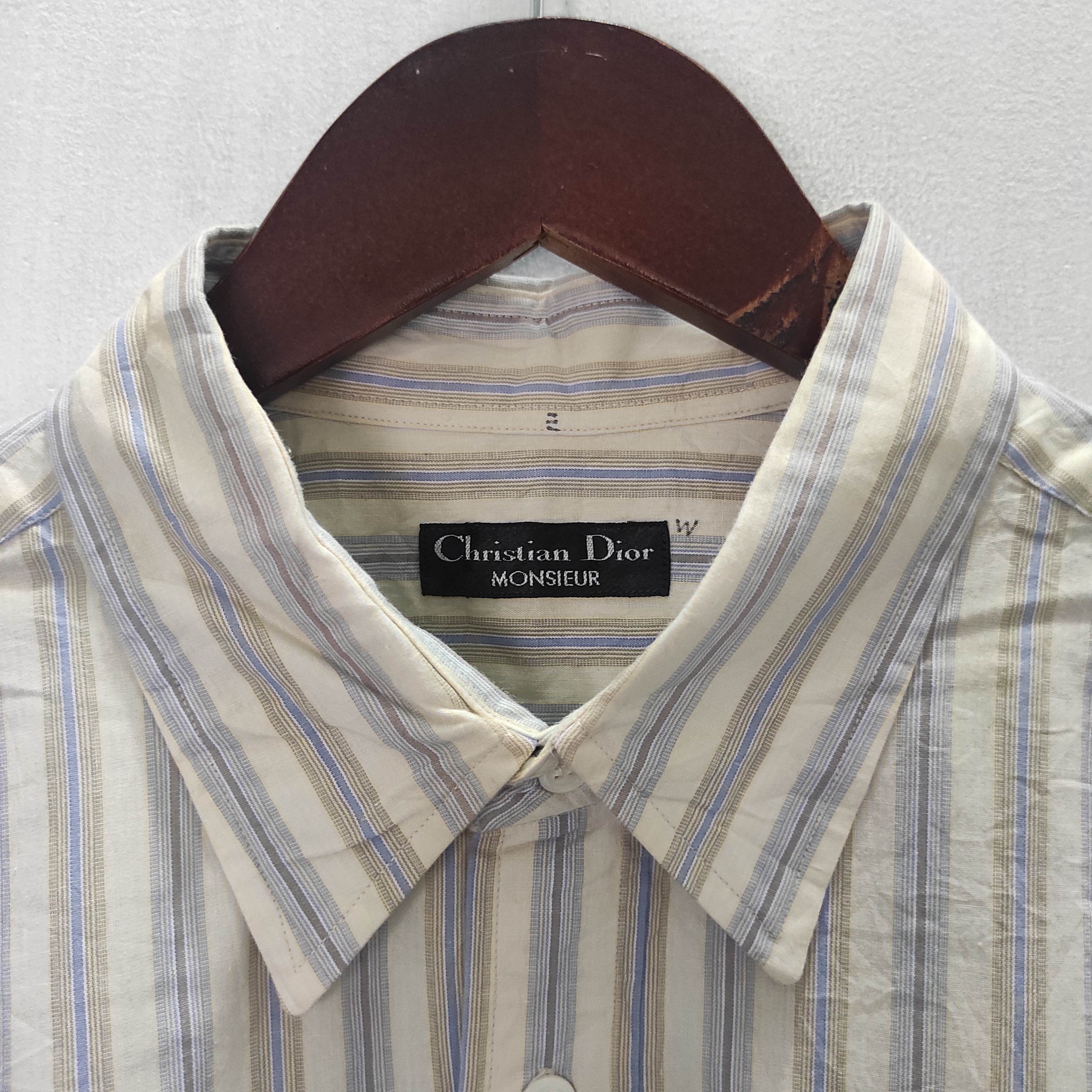 Christian Dior Monsieur Christian Dior Monsieur Stripe Shirt Button Up Size US L / EU 52-54 / 3 - 6 Thumbnail