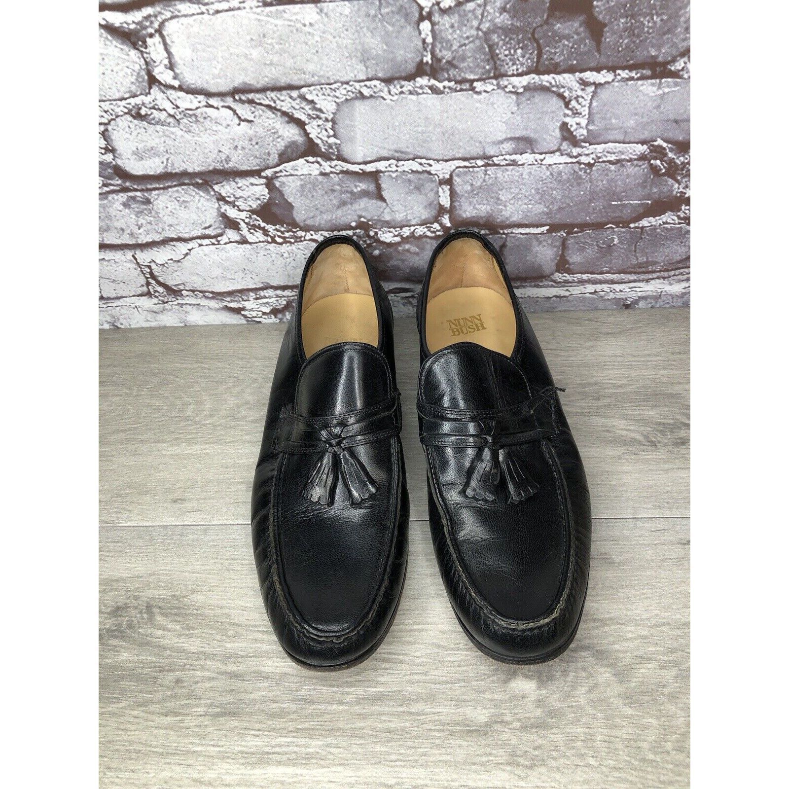 Nunn Bush Nunn Bush Black Leather Slip On Tassel Loafers Dress Shoes M Size US 10 / EU 43 - 10 Thumbnail