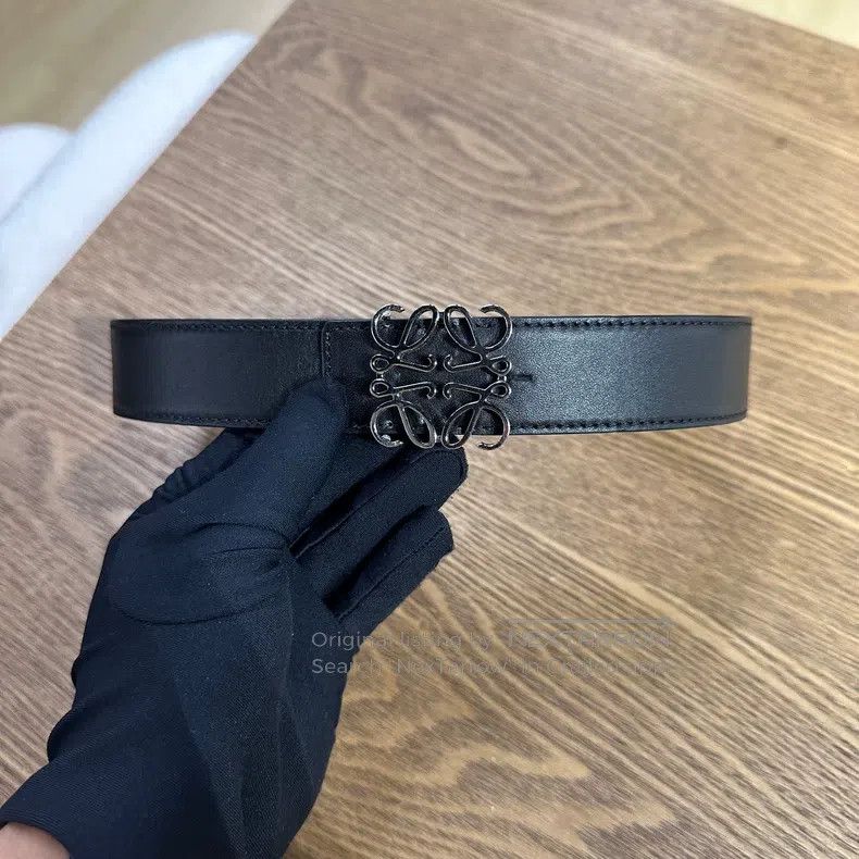 Loewe Loewe size 30 Smooth Buckle Leather Logo Belt Size ONE SIZE - 1 Thumbnail