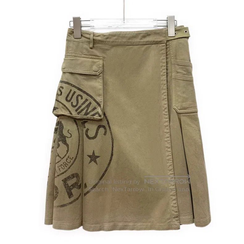 Dior Dior 22 brown logo printed cotton casual pleated skirts Size 42" / US 20 - 1 Thumbnail